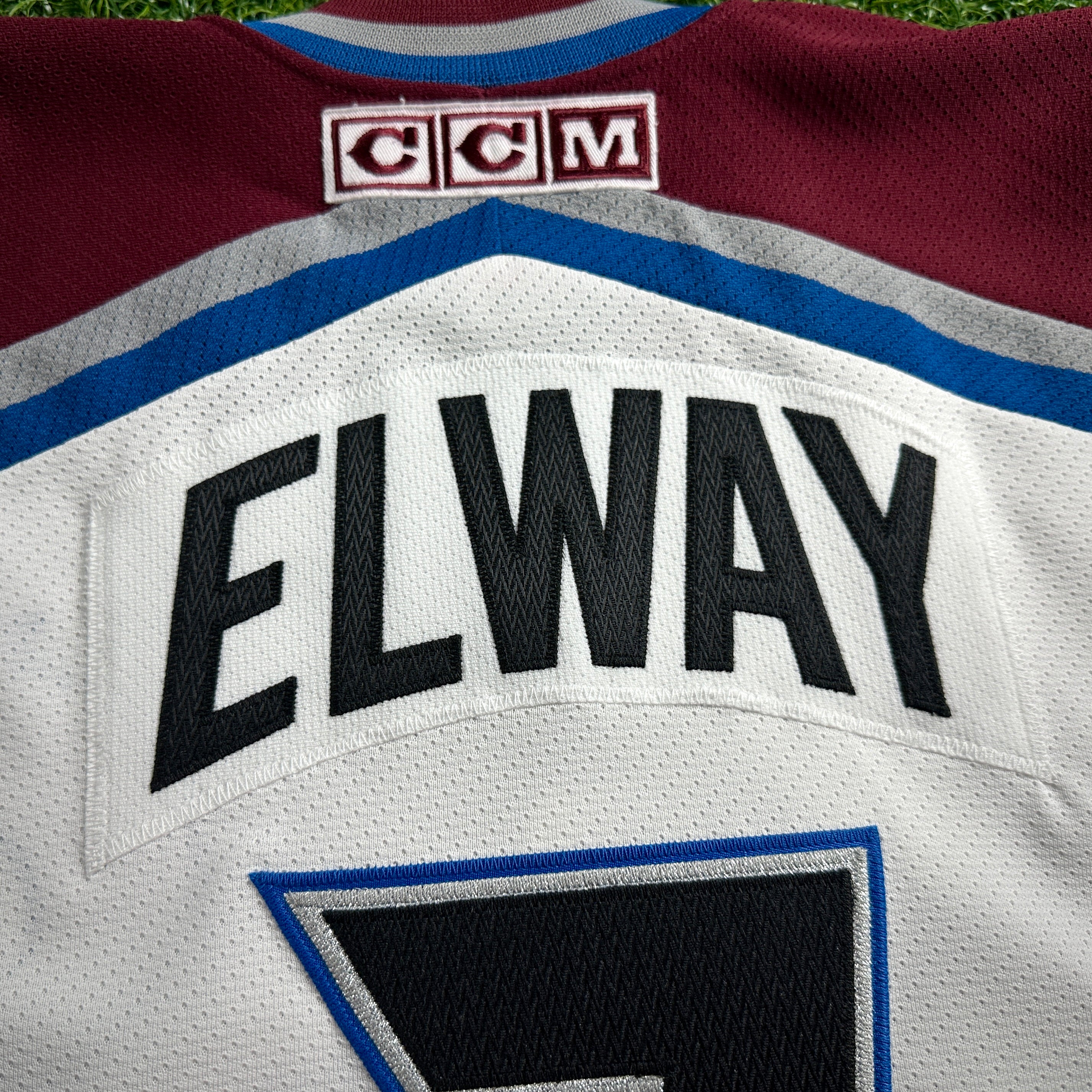 CCM NHL X NFL Mashup Jersey Colorado Avalanche John Elway Sz. 2XL Denver Broncos