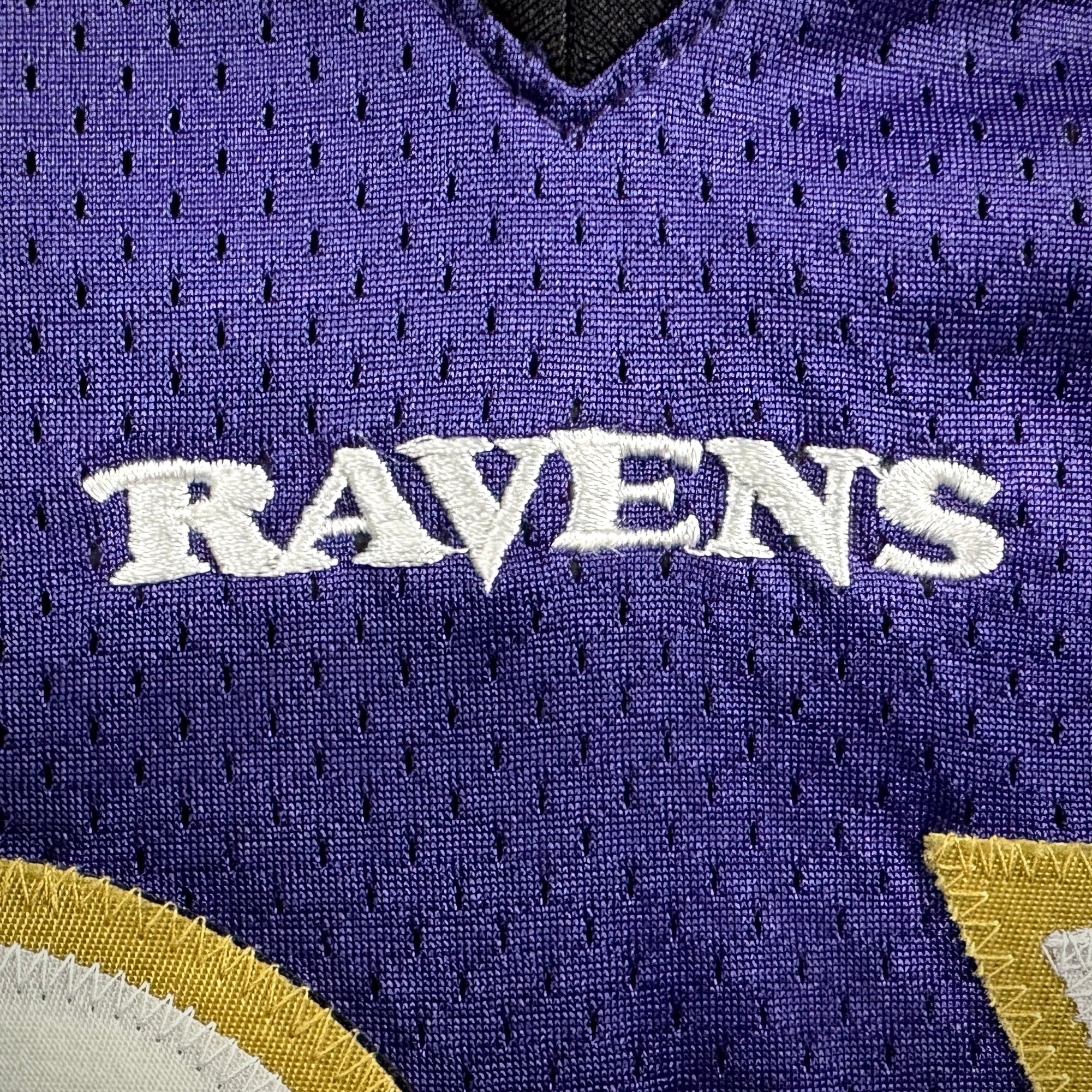 2001 Reebok NFL Authentic Jersey Baltimore Ravens Jamal Lewis Sz. 48 Helmet Tag