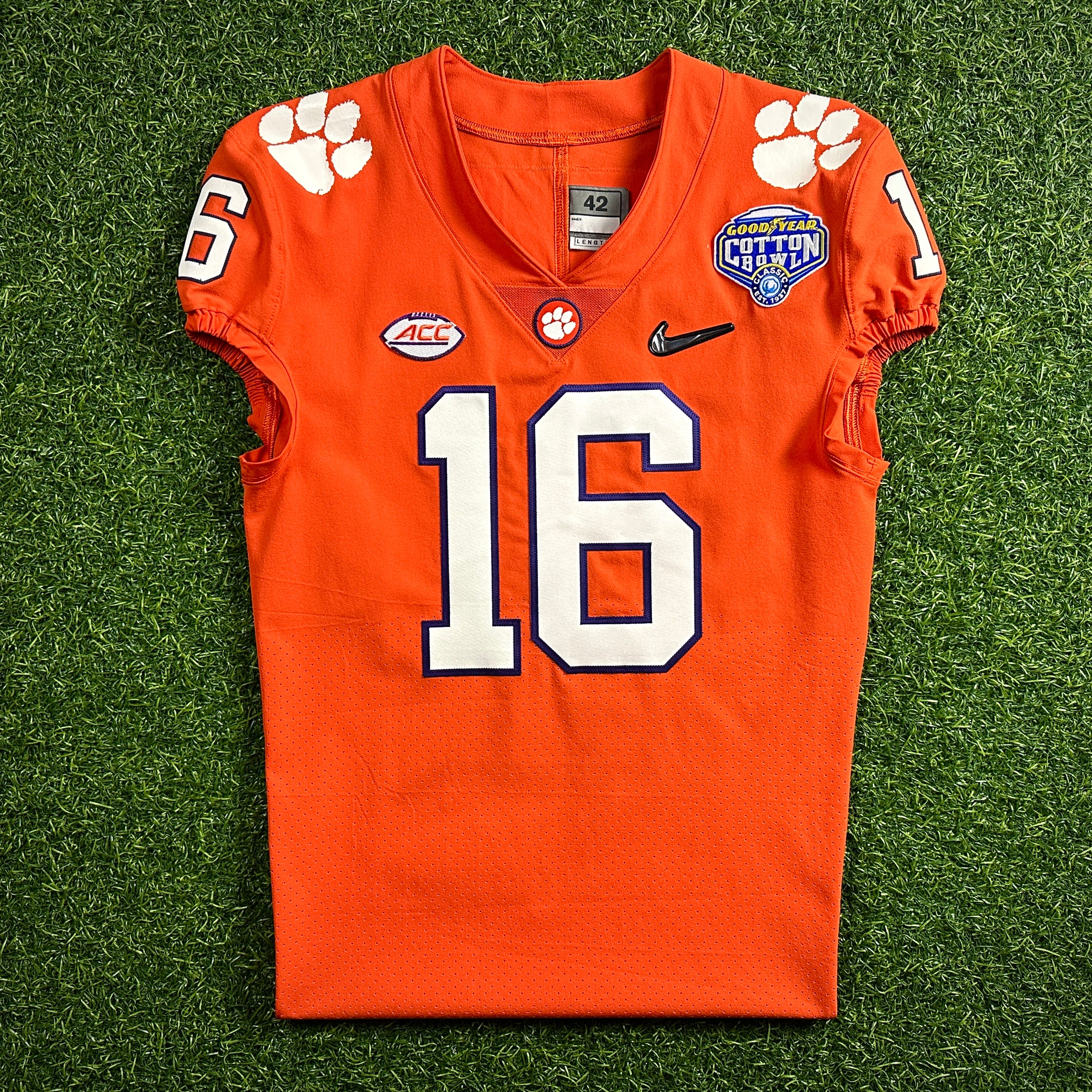 12/29/2018 Nike NCAA Clemson Tigers Game Jersey Trevor Lawrence Cotton Bowl 42