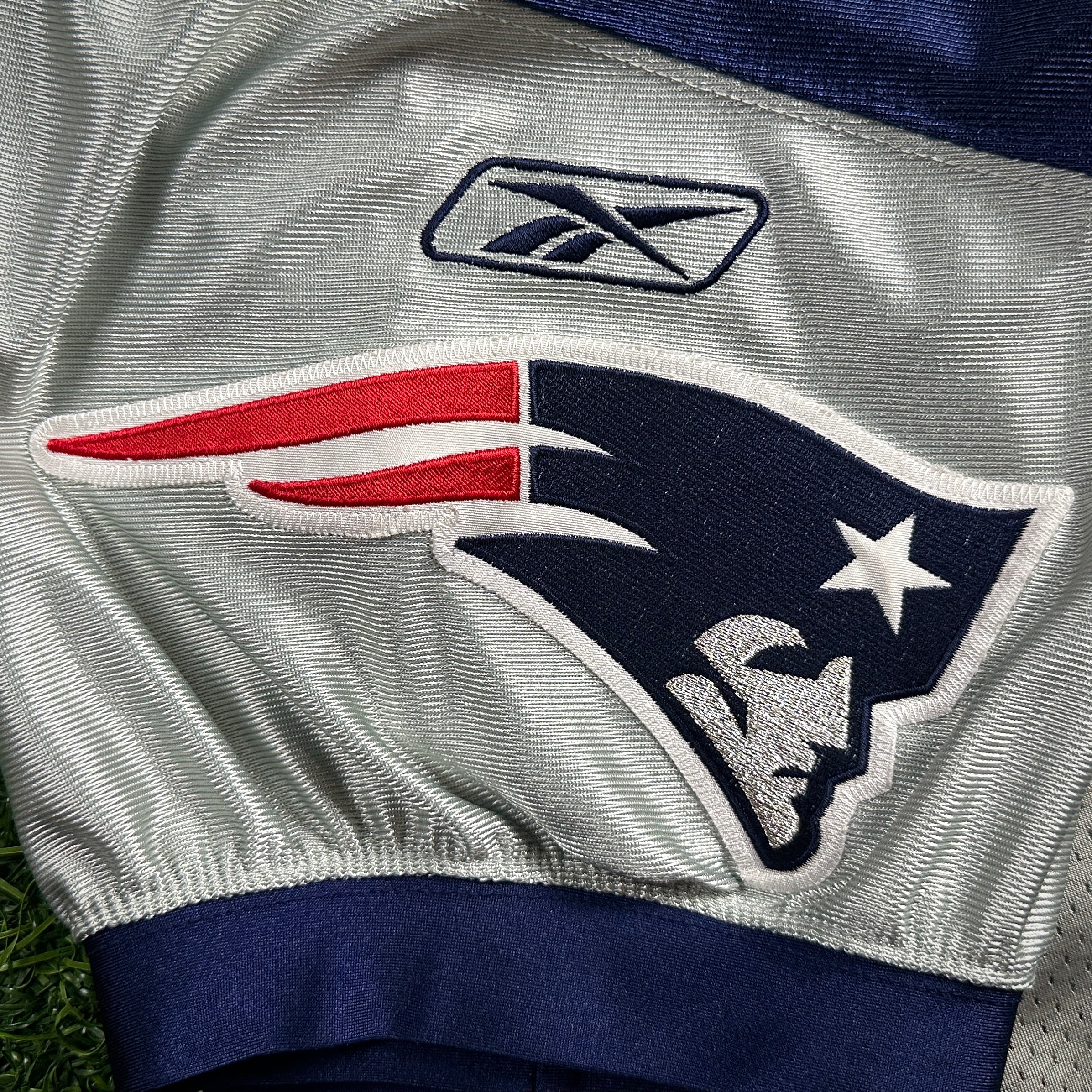 2003 Reebok NFL Authentic Jersey New England Patriots Tom Brady Sz. 48 Silver Alternate
