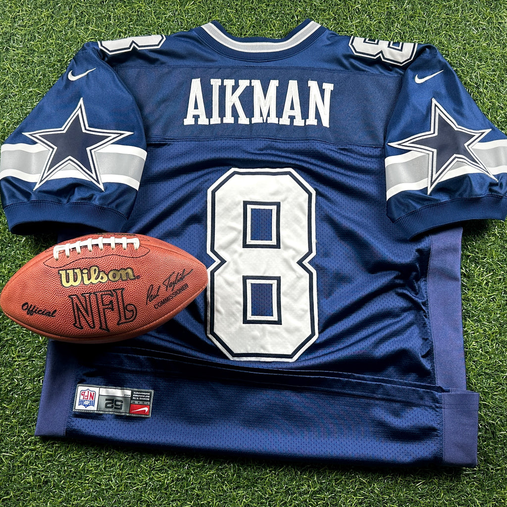 1999 Nike NFL Authentic Jersey Dallas Cowboys Troy Aikman Sz 52 Vintage