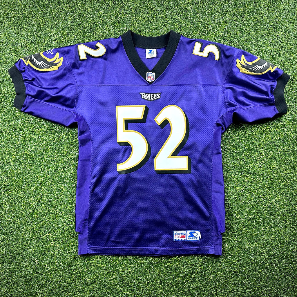 1998 Starter NFL Pro Line Authentic Jersey Baltimore Ravens Ray Lewis Sz. 46 L