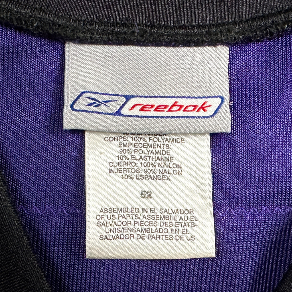 2001 Reebok NFL Authentic Jersey Baltimore Ravens Ray Lewis Sz. 52 Helmet Tag Vintage