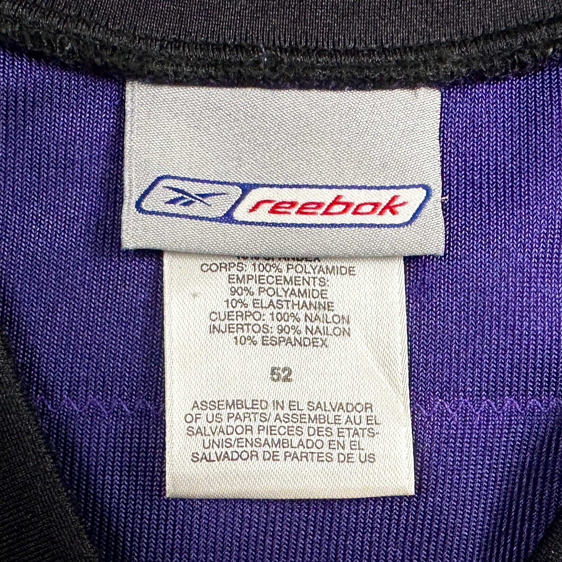 2001 Reebok NFL Authentic Jersey Baltimore Ravens Ray Lewis Sz. 52 Helmet Tag Vintage