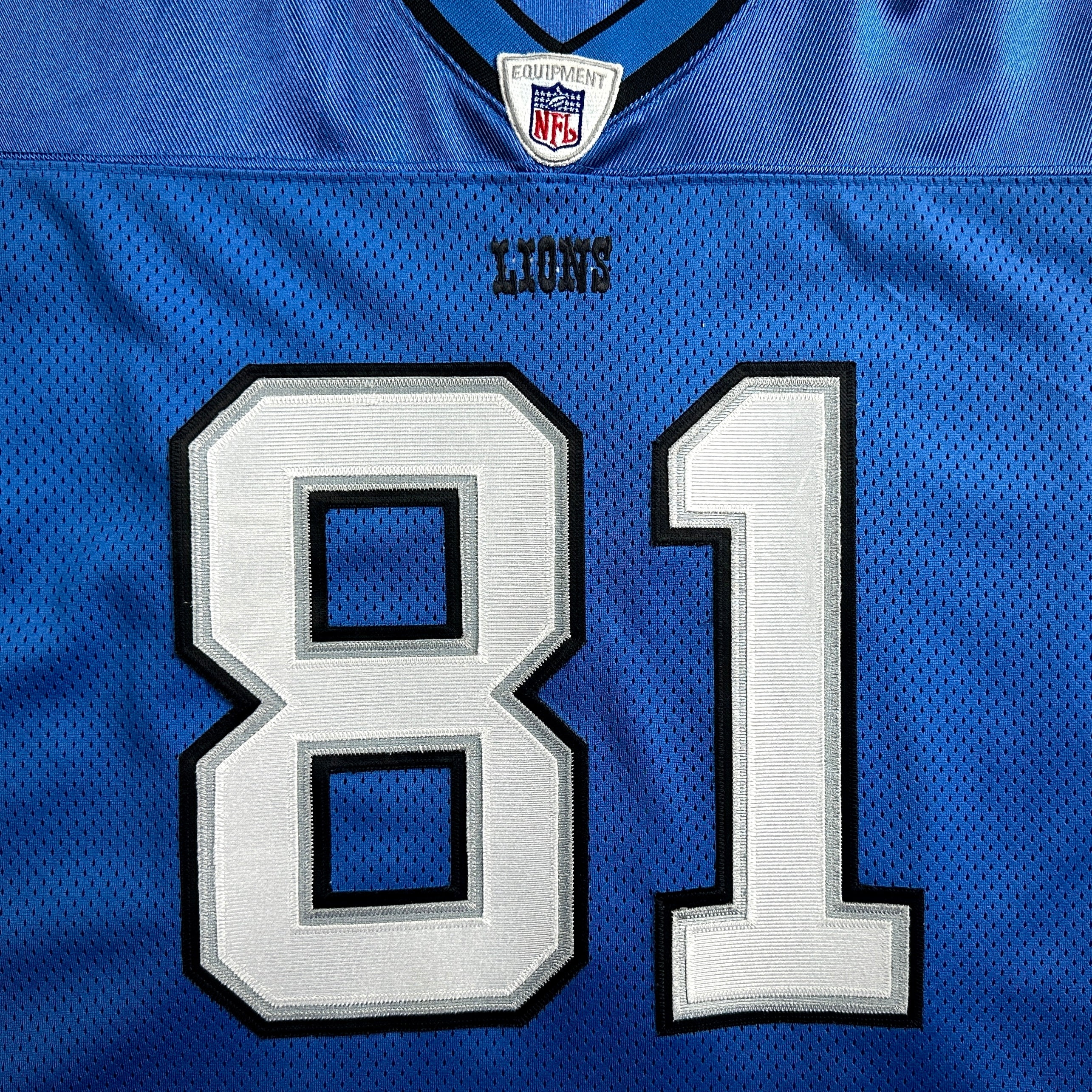 2007 Reebok NFL Authentic Jersey Detroit Lions Calvin Johnson Sz. 52 Rookie Throwback