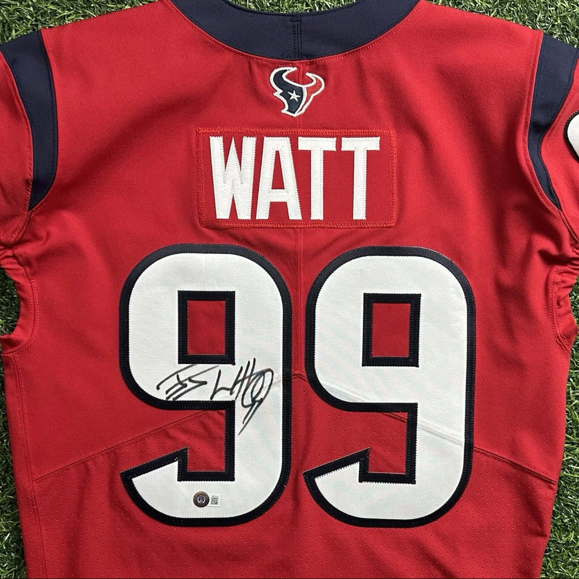 2020 Nike NFL Team Issued Red Game Jersey Houston Texans JJ Watt Autograph COA