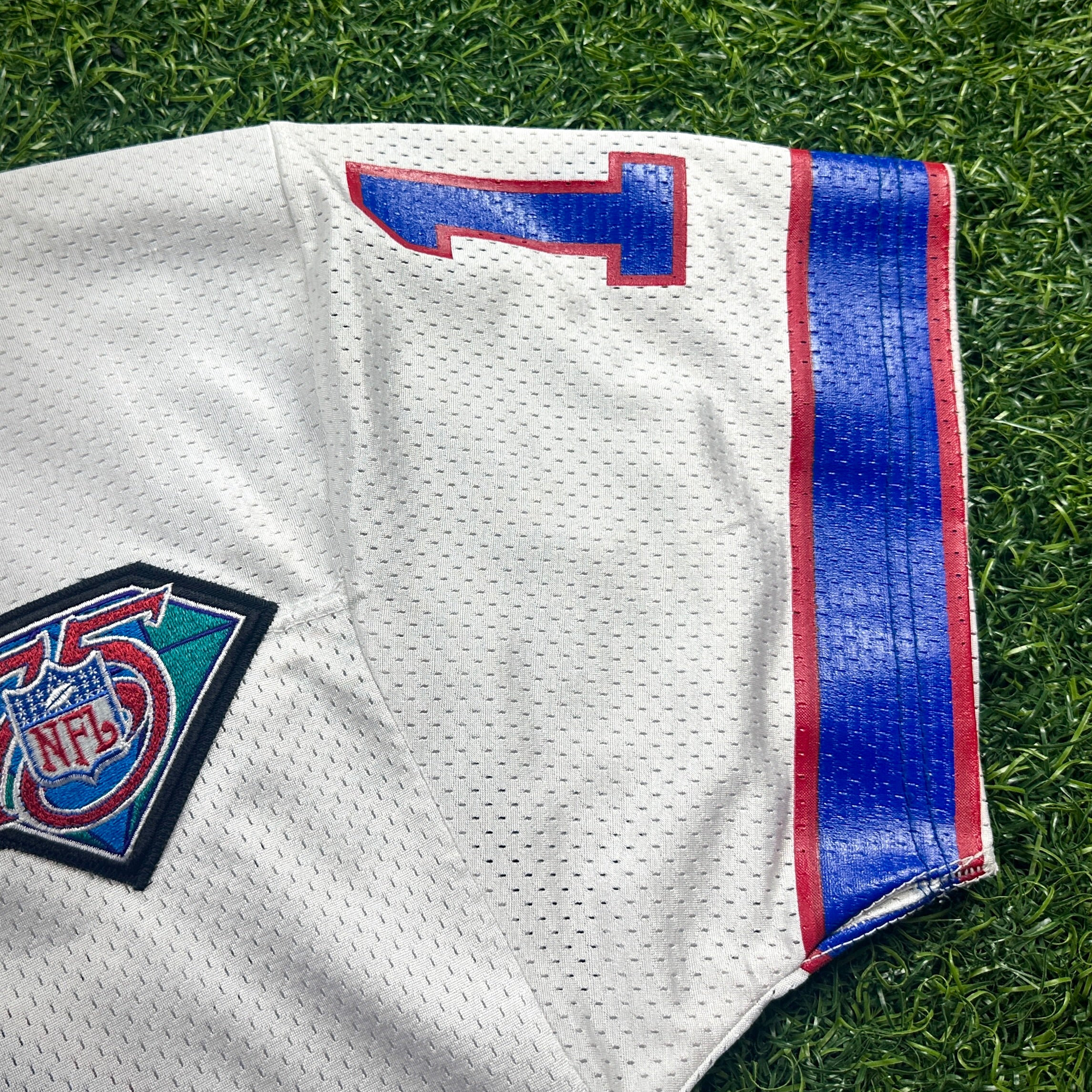 1994 Ripon Athletic NFL Authentic Jersey Buffalo Bills White Jim Kelly Sz. 44 (L)