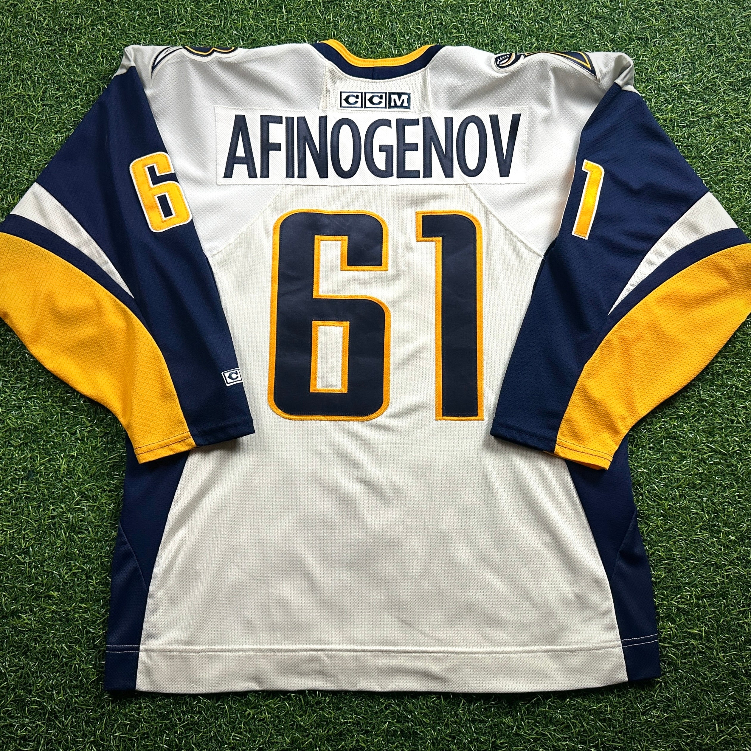 2006 CCM NHL Jersey Buffalo Sabres Maxim Afinogenov Sz. L Slug Vintage White