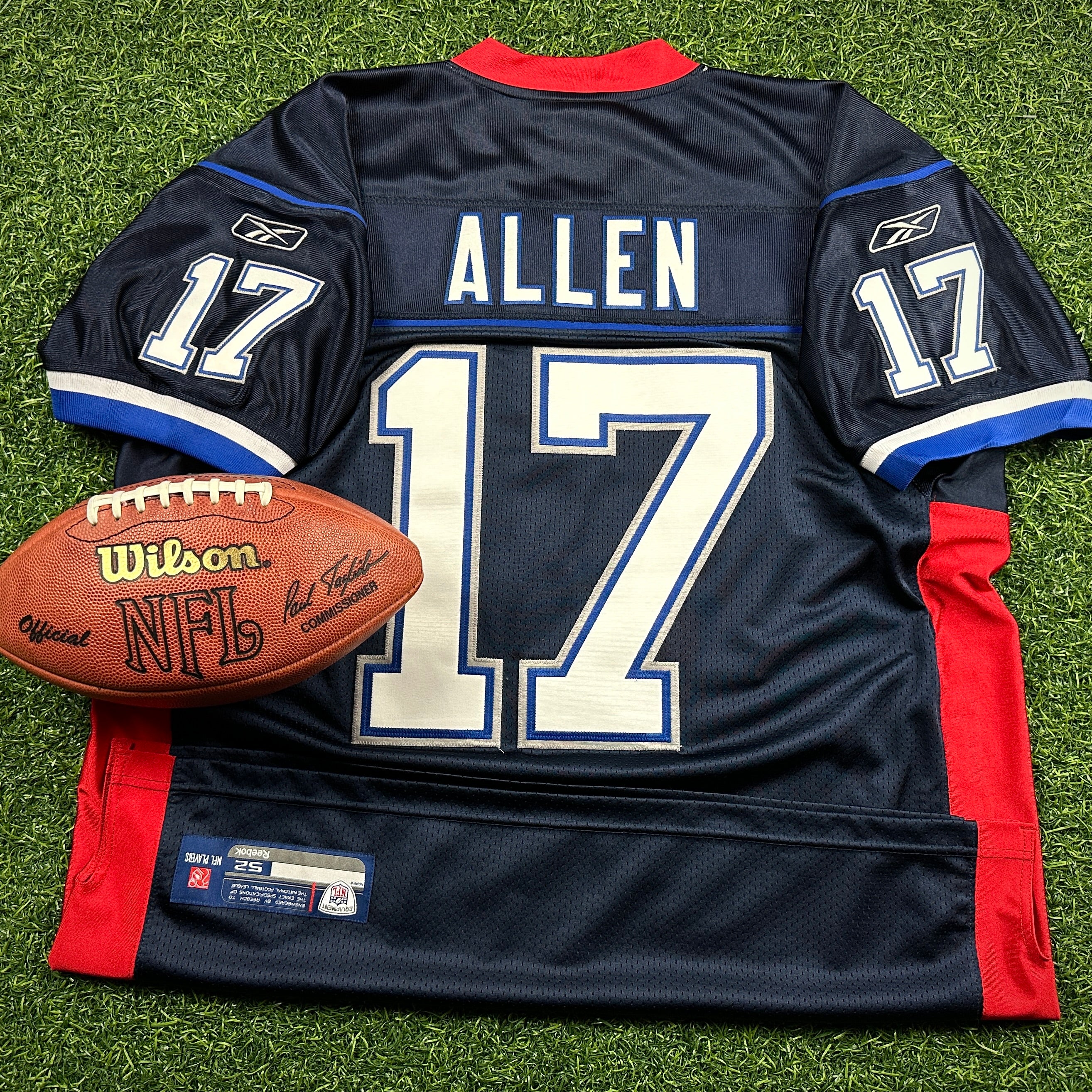 Reebok NFL Authentic Reverse Retro Jersey Buffalo Bills Josh Allen Sz. 52