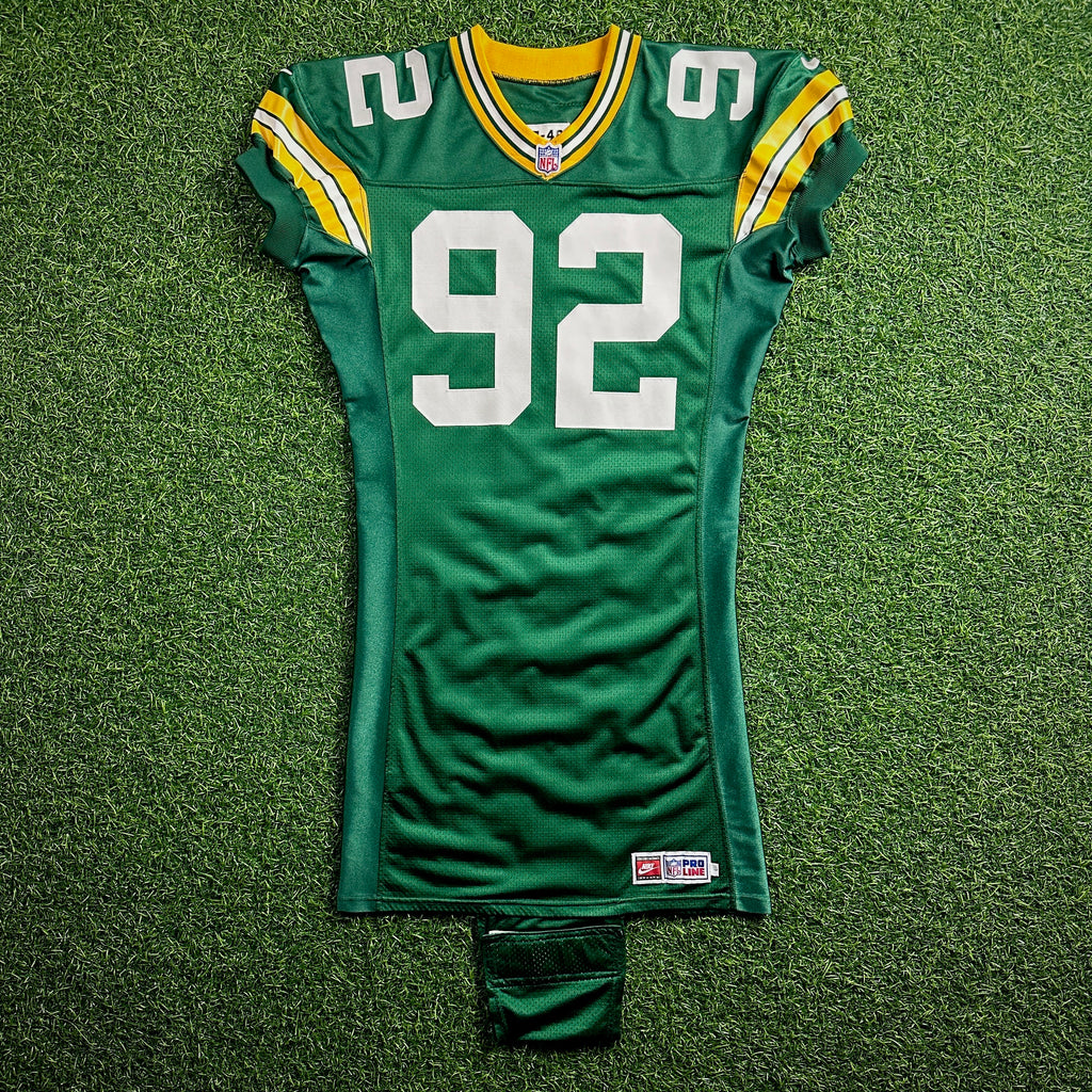 1997 Nike NFL Pro Line Team-Issued Game Jersey Green Bay Packers Reggie White Sz. 46 LINE Berlin WI