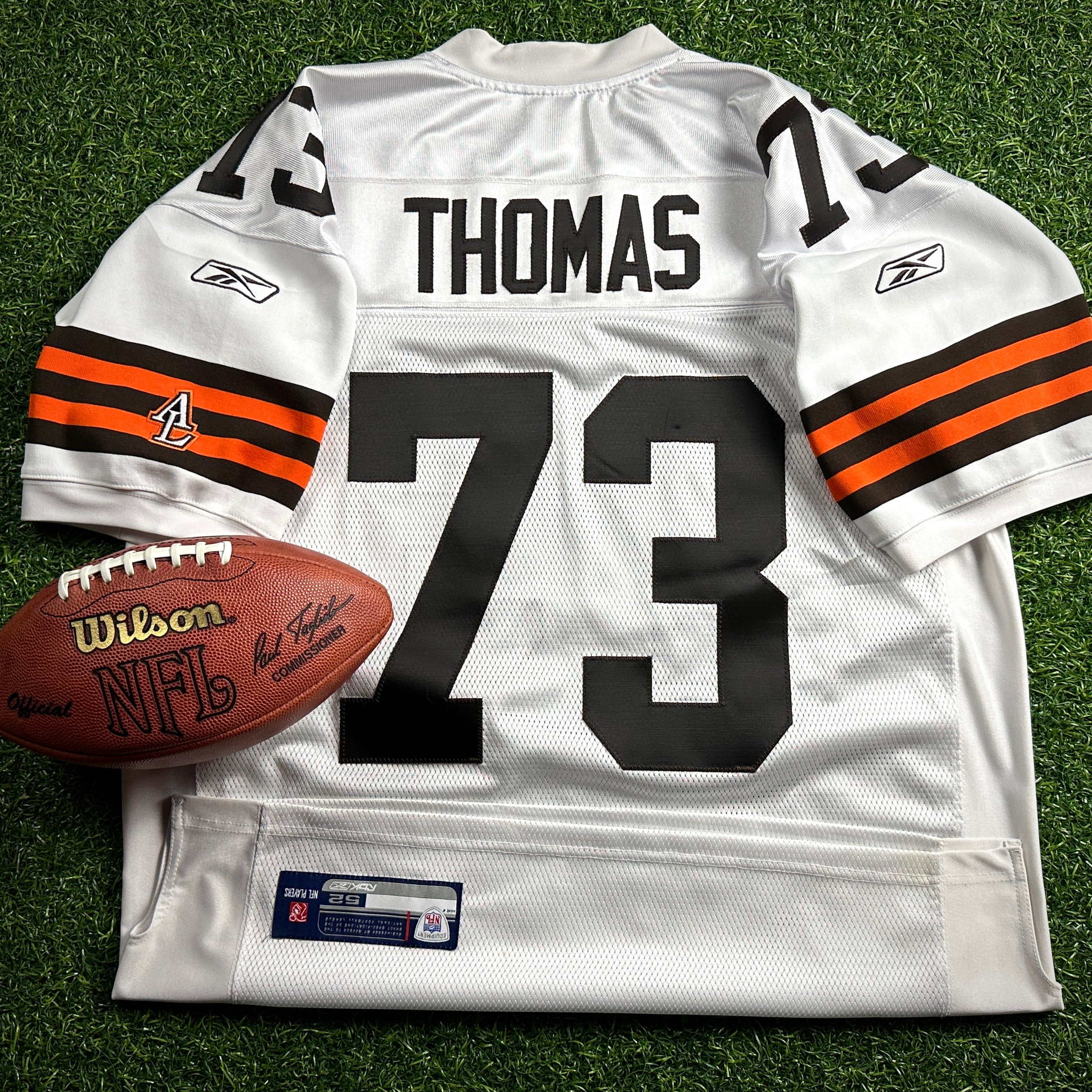 2007 Reebok NFL Authentic Jersey Cleveland Browns Joe Thomas 52 Rookie Vintage