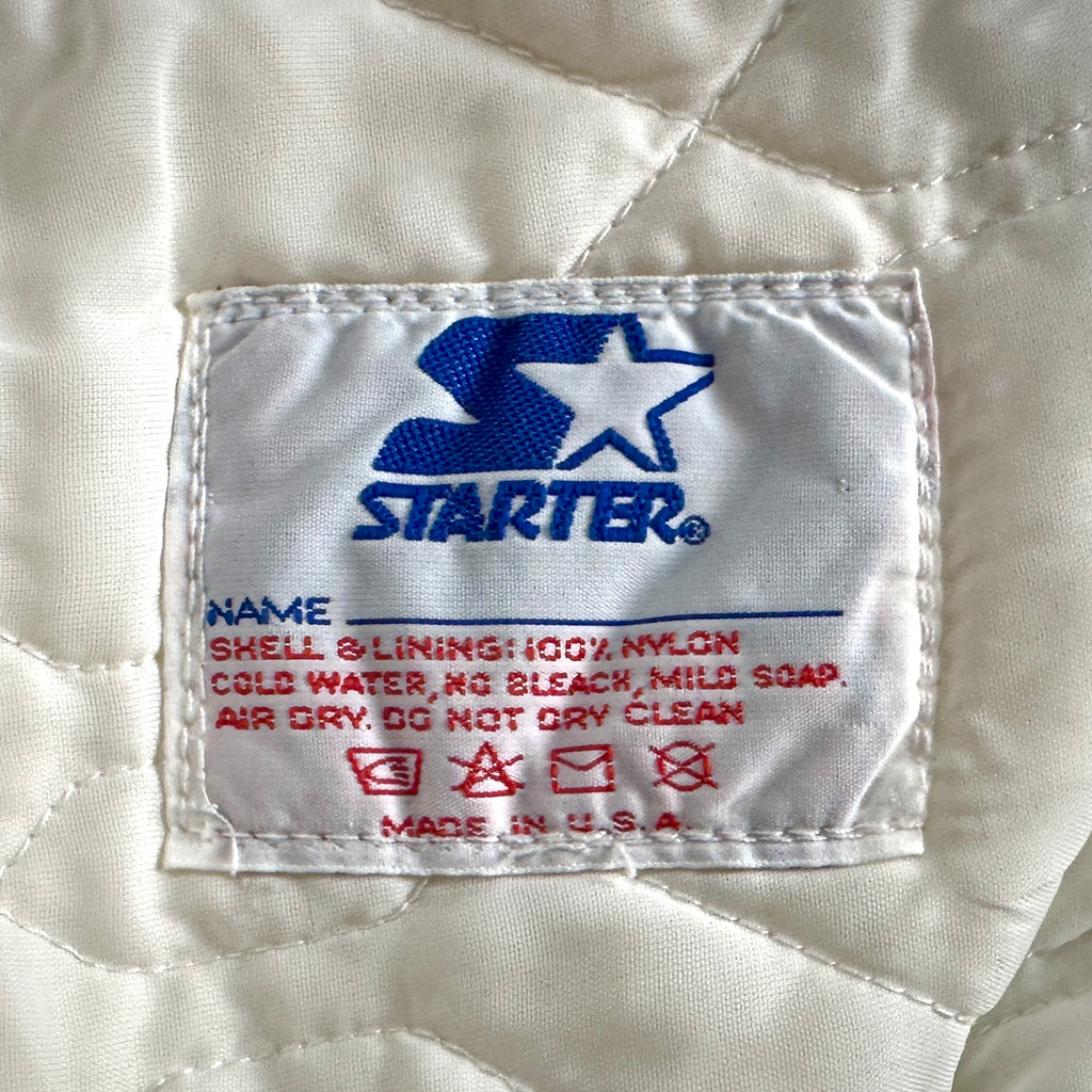90’s Starter NFL Pro Line Jacket Los Angeles Raiders White Sz. XL (L) Vintage