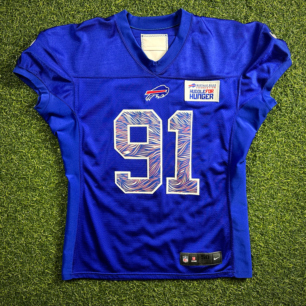 8/11/2021 Nike NFL Game Used Practice Jersey Buffalo Bills Ed Oliver Autograph