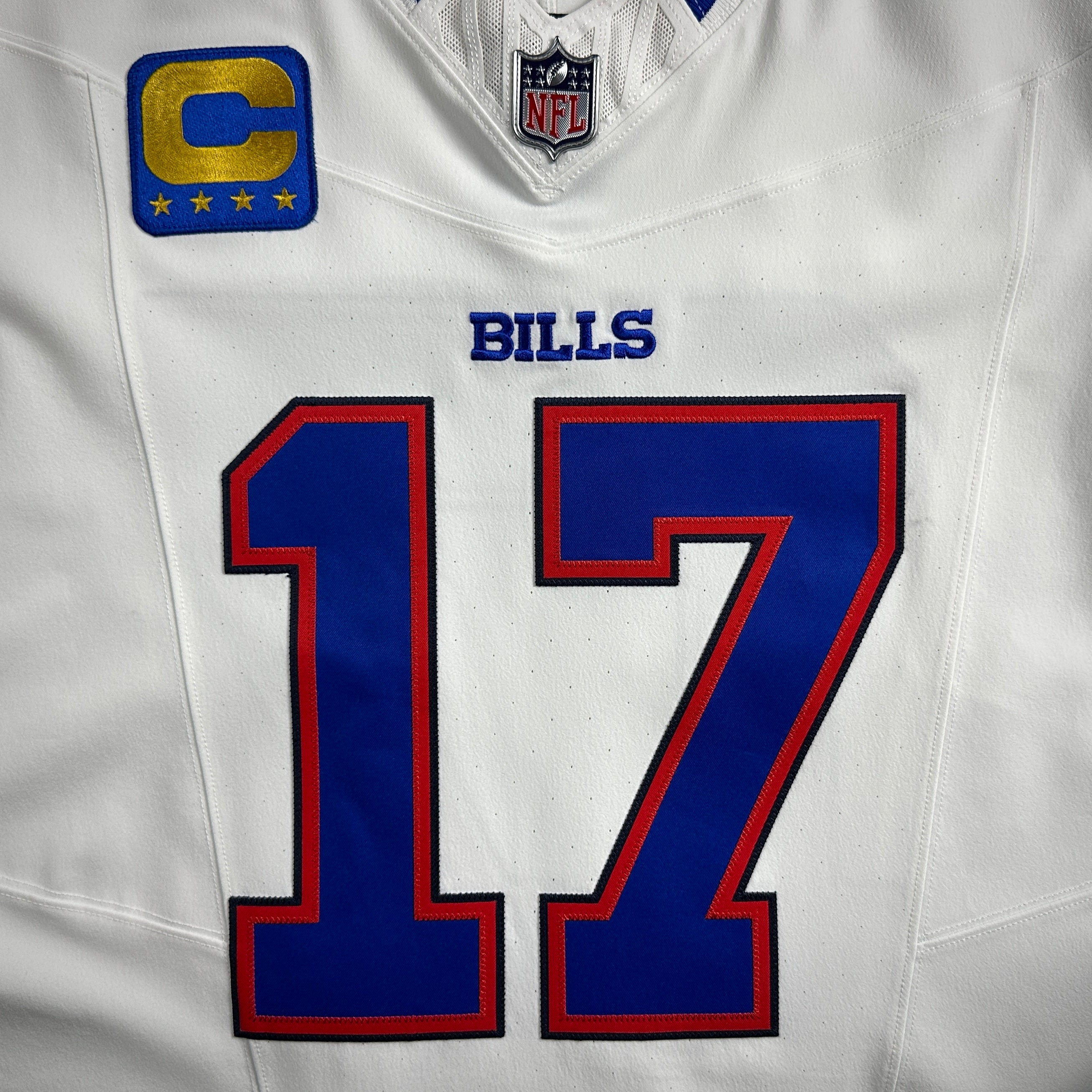 New! 2025 Nike NFL Vapor FUSE Elite Authentic Jersey Buffalo Bills Josh Allen Sz. 44 White Road