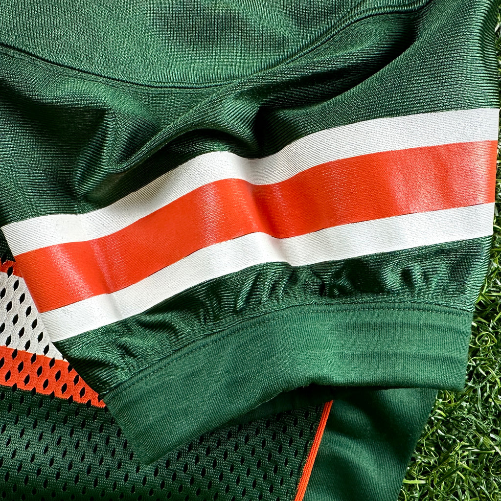1999 Nike NCAA Game-Used Jersey Miami Hurricanes Jermell Weaver Sz. 48 Set 1