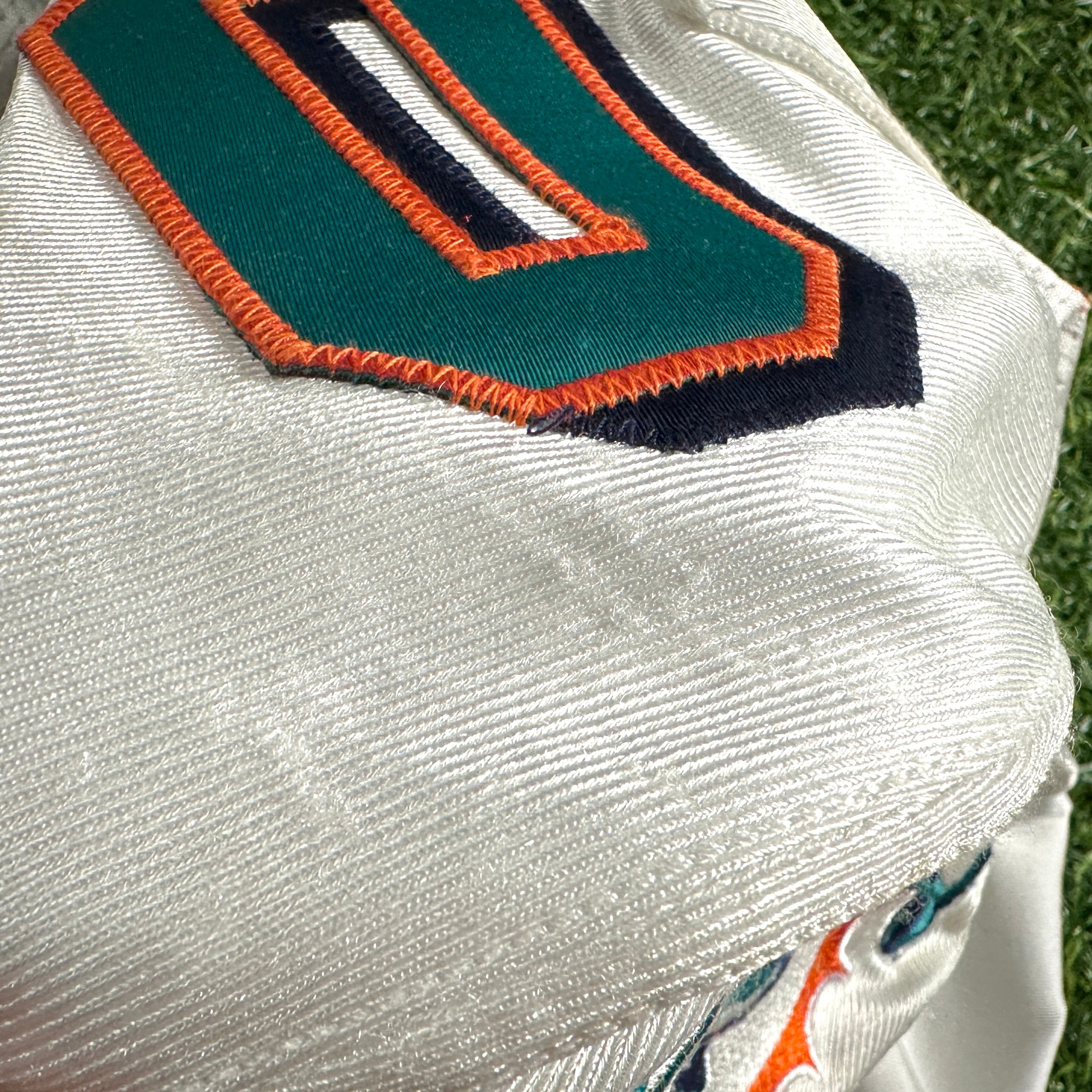2003 Reebok NFL Game Used Worn Jersey Miami Dolphins Brad Bedell Sz. 50 Vintage