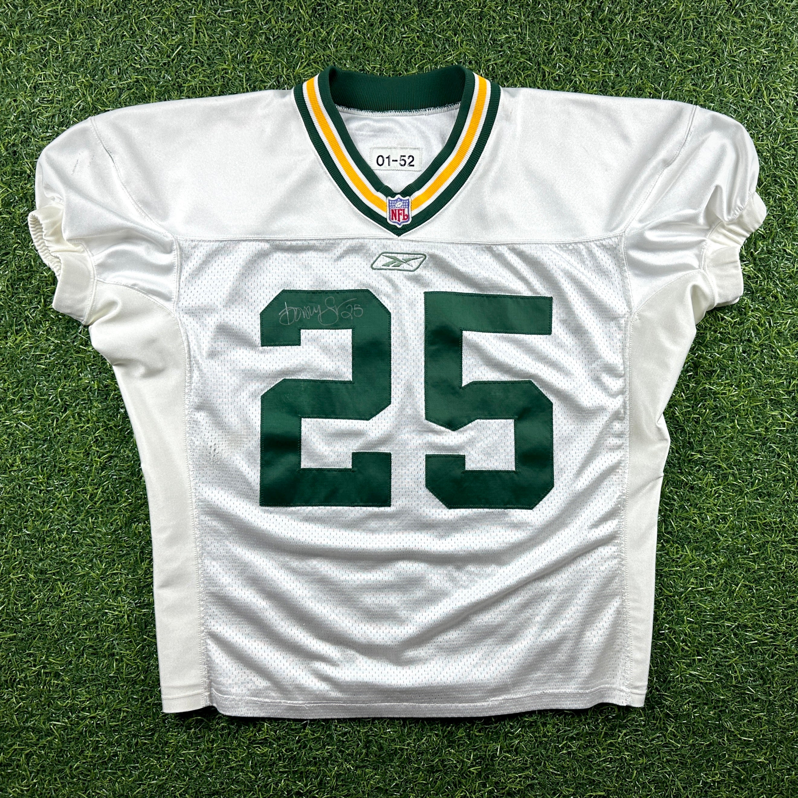 2001 Reebok NFL Practice Used Jersey Green Bay Packers Dorsey Levens Autograph