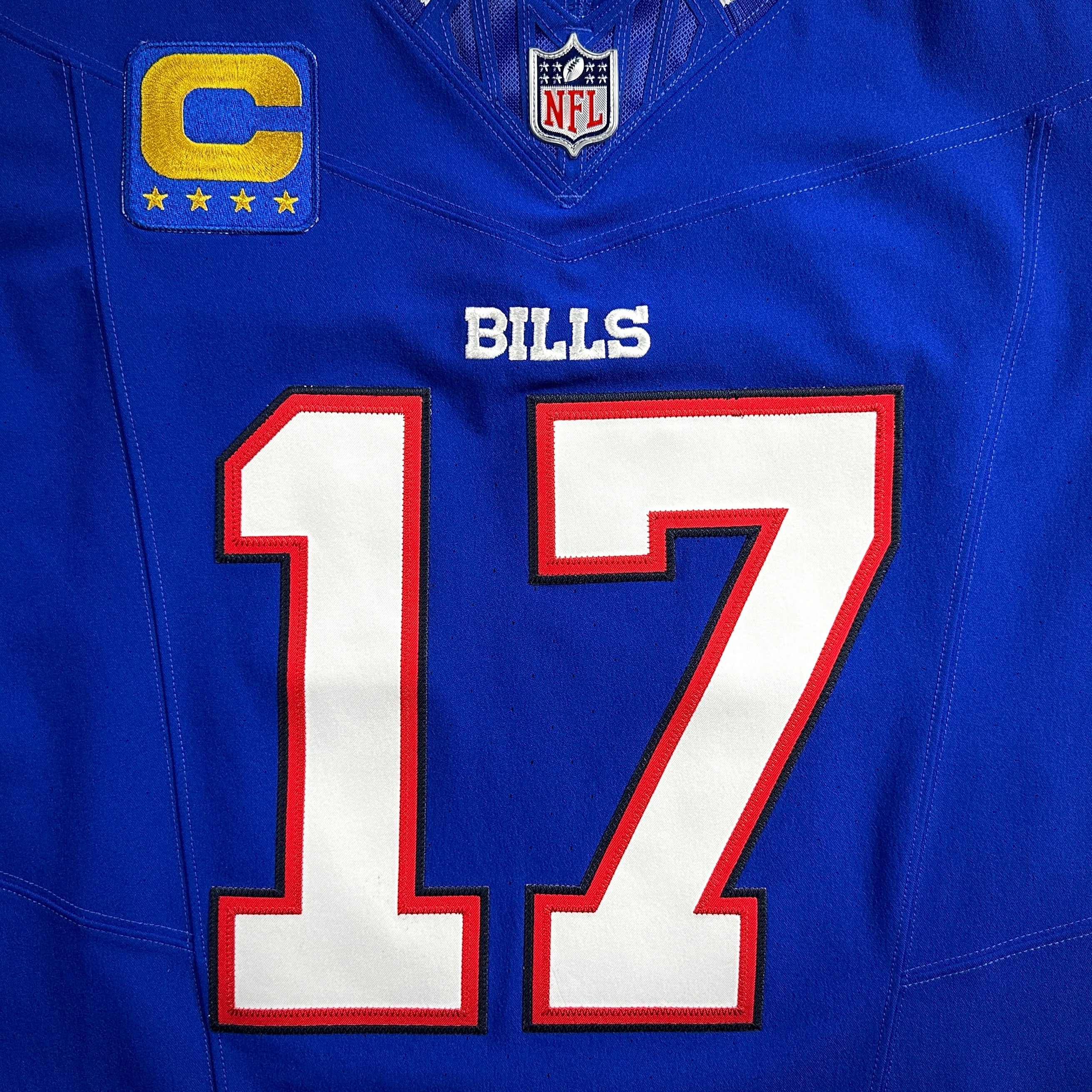 New! 2025 Nike NFL Vapor FUSE Elite Authentic Jersey Buffalo Bills Josh Allen Sz. 44 Blue Home