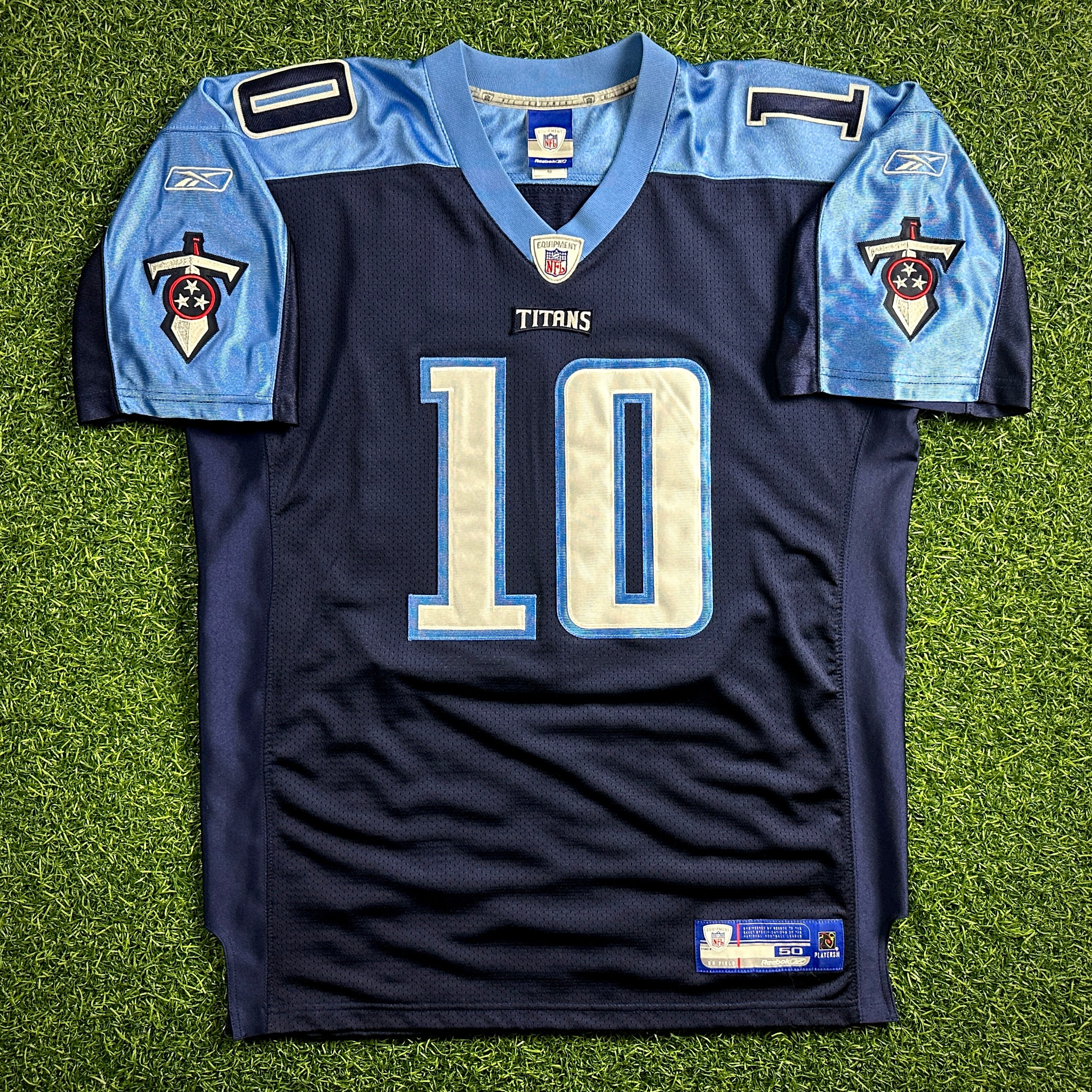 2006 Reebok NFL Authentic Rookie Jersey Tennessee Titans Vince Young Sz. 50 VTG