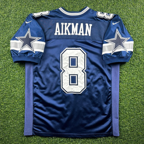 1999 Nike NFL Authentic Jersey Dallas Cowboys Troy Aikman Sz 52 Vintage