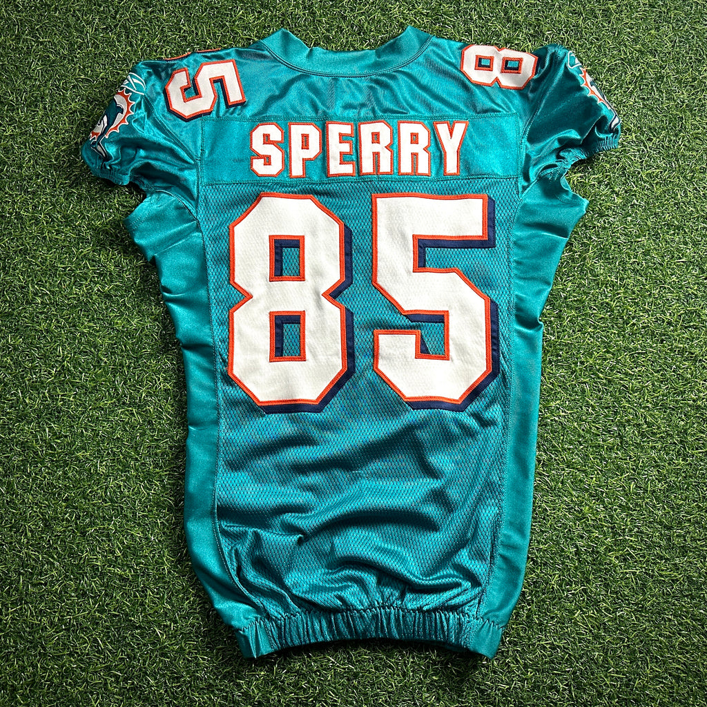 2009 Reebok NFL Authentic Game-Used Miami Dolphins Jersey Kory Sperry Rookie Sz. 46