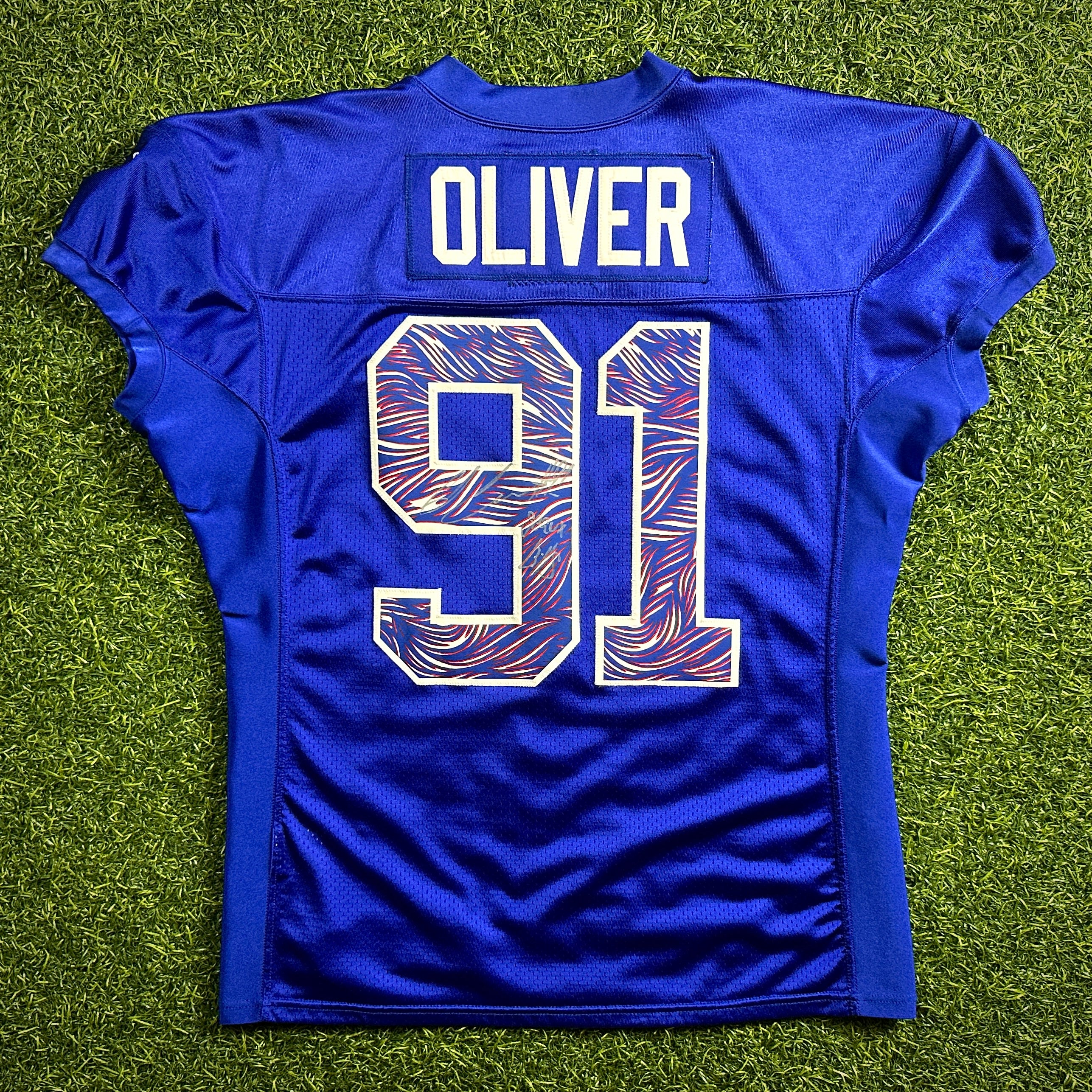 8/11/2021 Nike NFL Game Used Practice Jersey Buffalo Bills Ed Oliver Autograph