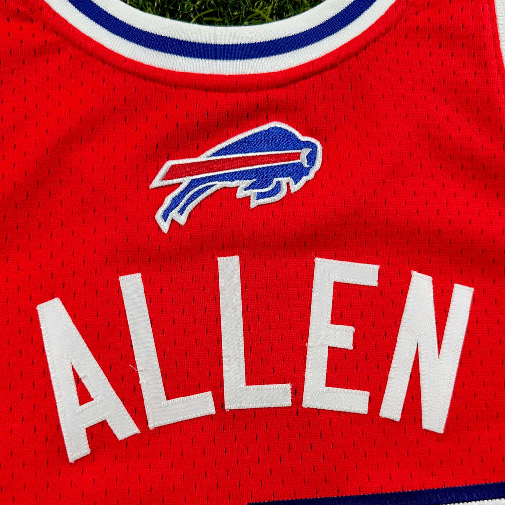Mitchell & Ness NFL Authentic Buffalo Bills Custom Basketball Jersey Josh Allen Sz. L