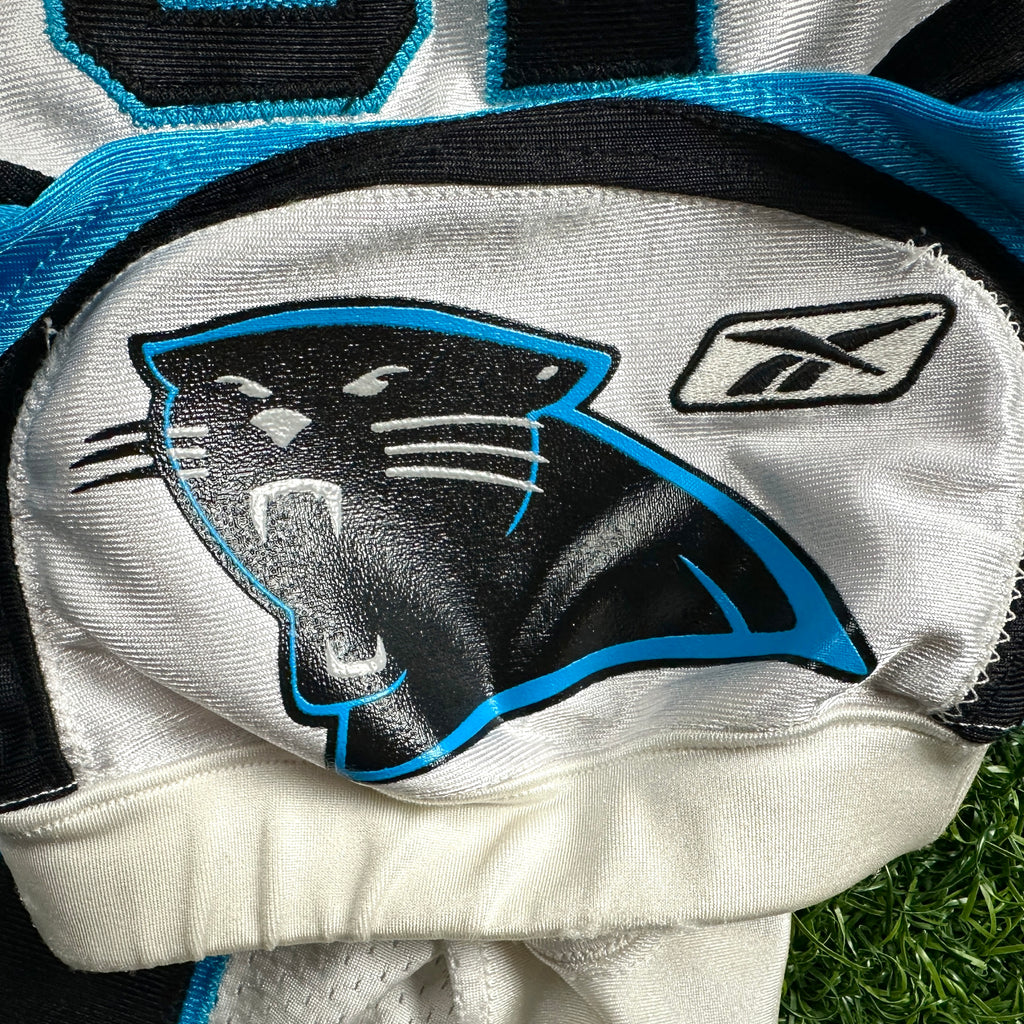 2011 Reebok NFL Game Used Worn Jersey Carolina Panthers Richard Marshall Sz. 48