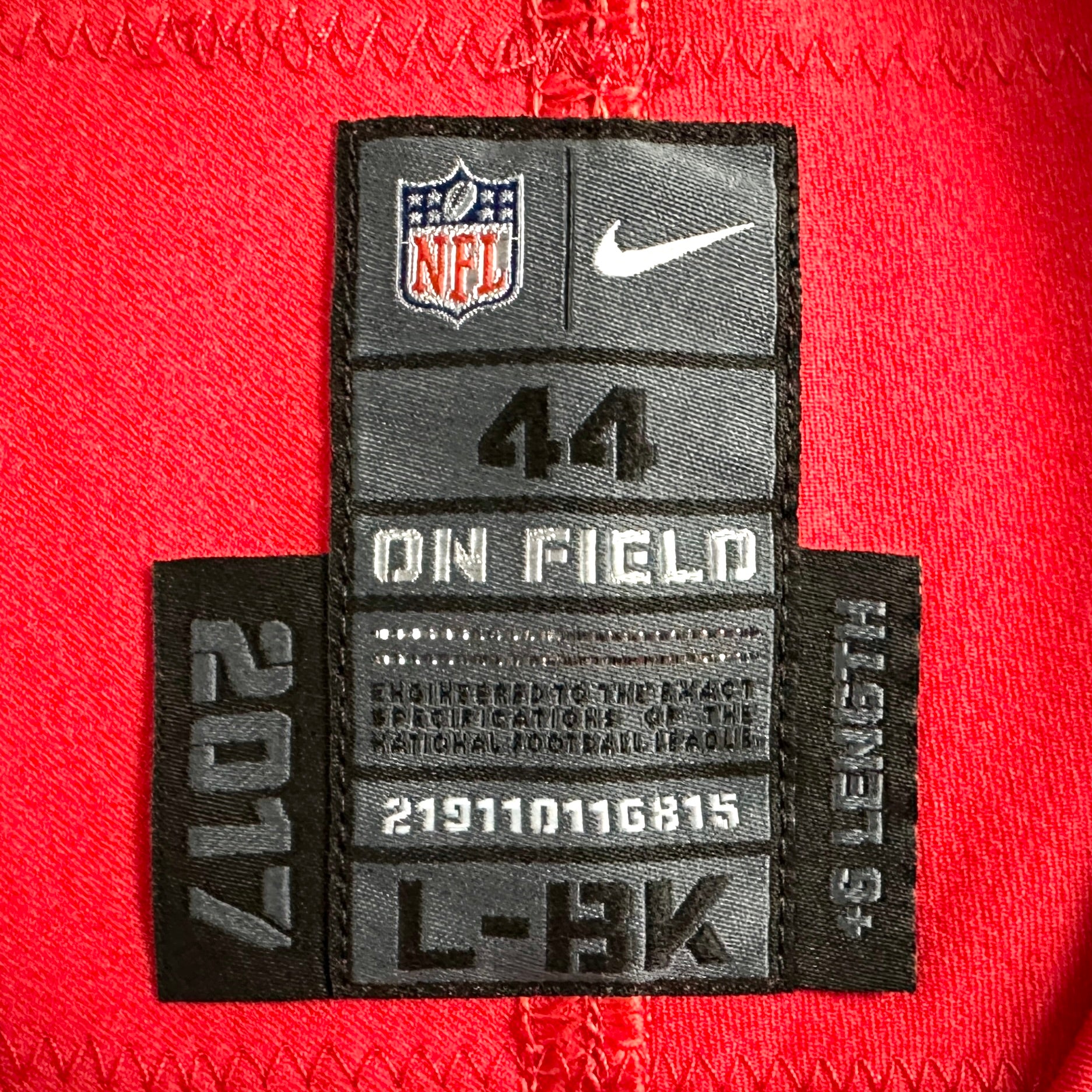 2017 Nike NFL Team-Issued Jersey Tampa Bay Buccaneers Mike Evans Color Rush Sz. 44 L-BK