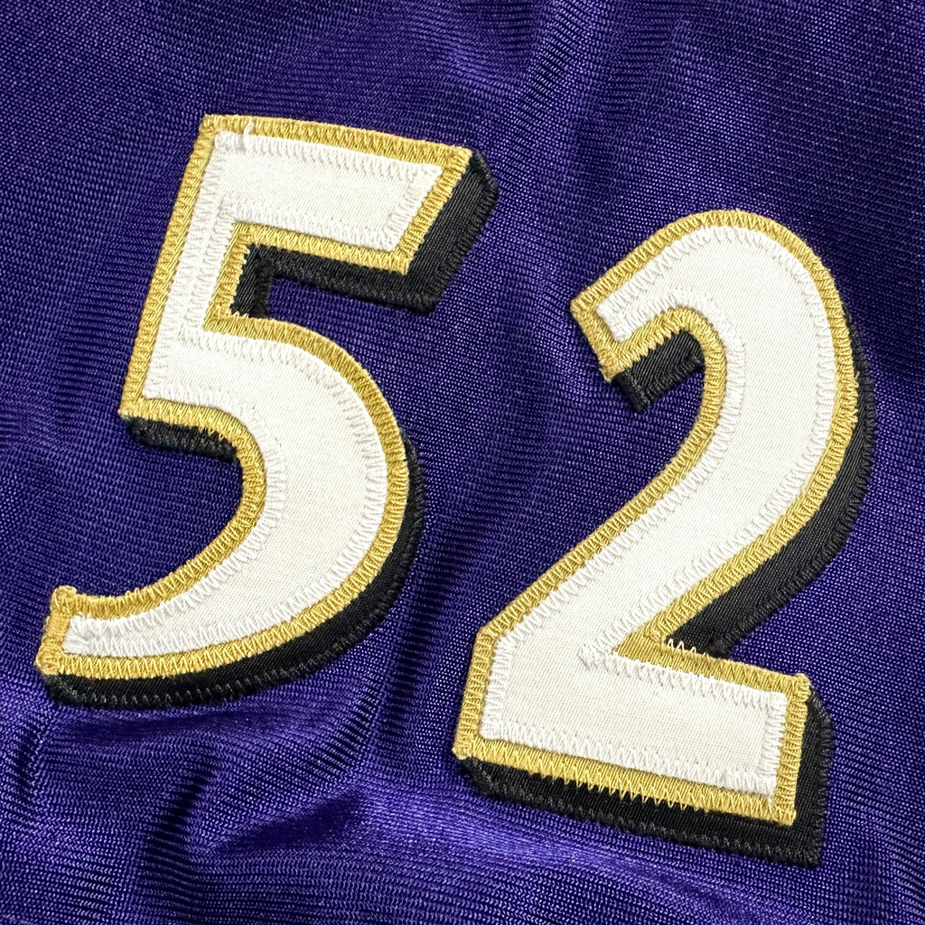 2001 Reebok NFL Authentic Jersey Baltimore Ravens Ray Lewis Sz. 52 Helmet Tag Vintage