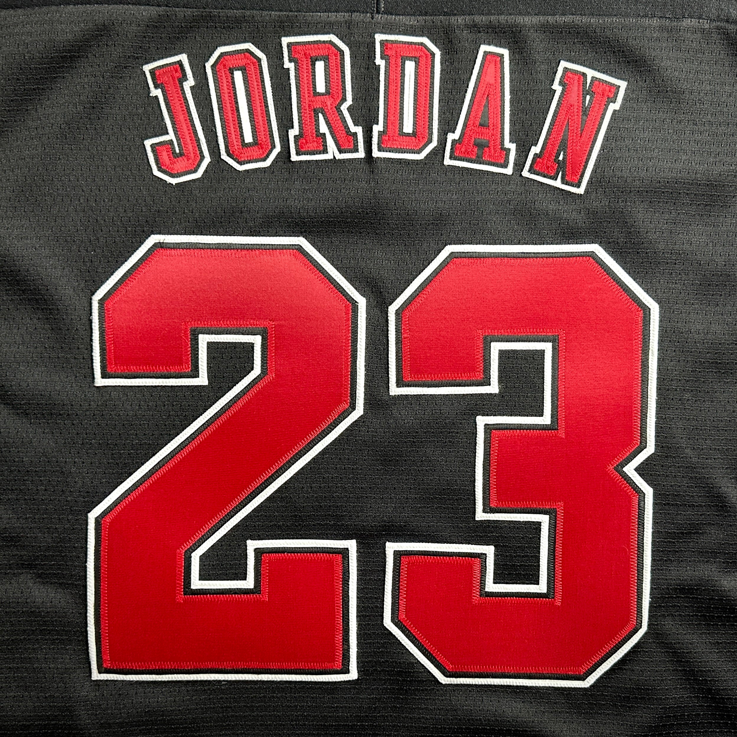 1998 Nike NHL X NBA Mashup Jersey Chicago Bulls Blackhawks Michael Jordan Black Sz. L