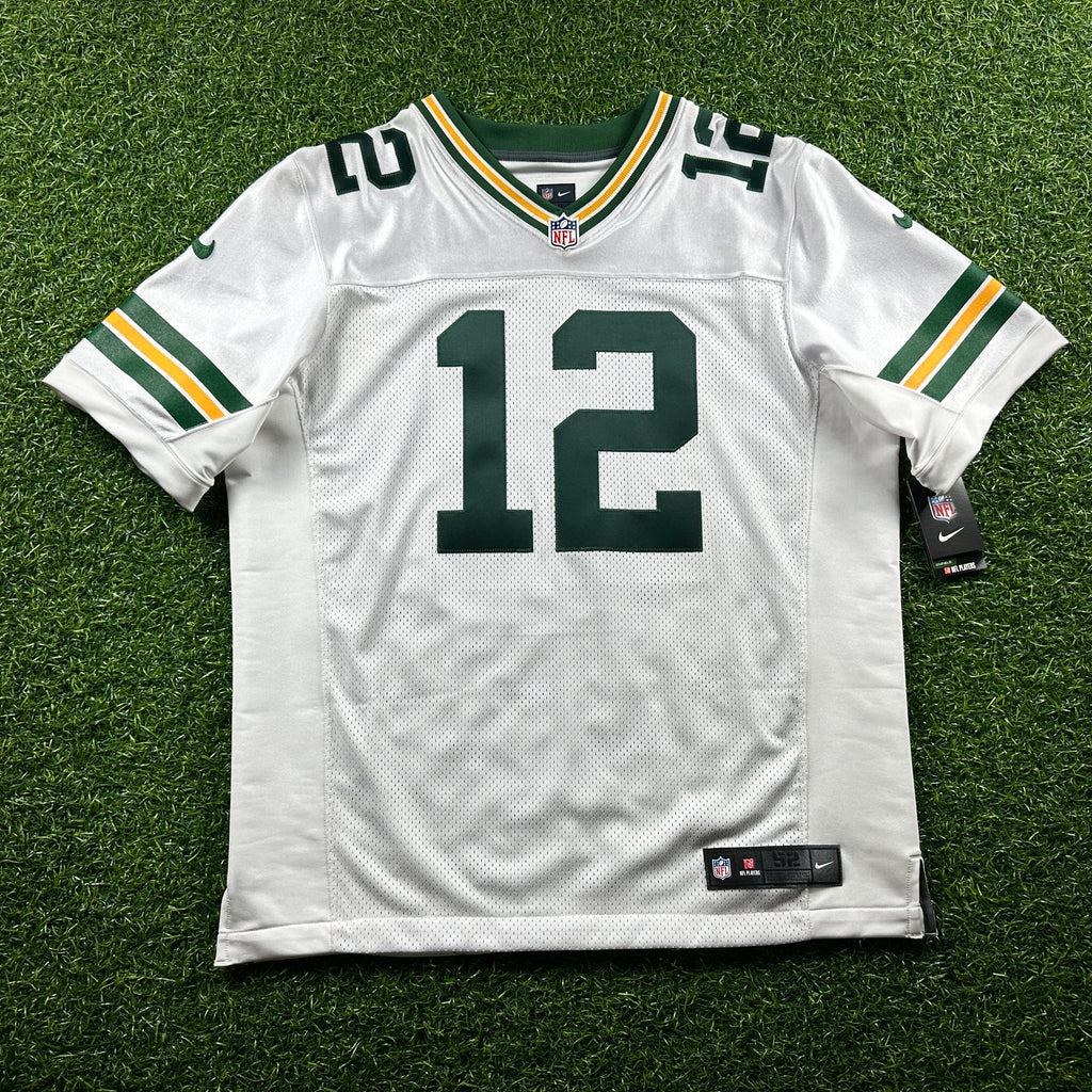 New! 2014 Reebok NFL Elite Authentic Jersey Green Bay Packers Aaron Rodgers Sz. 52 White Away