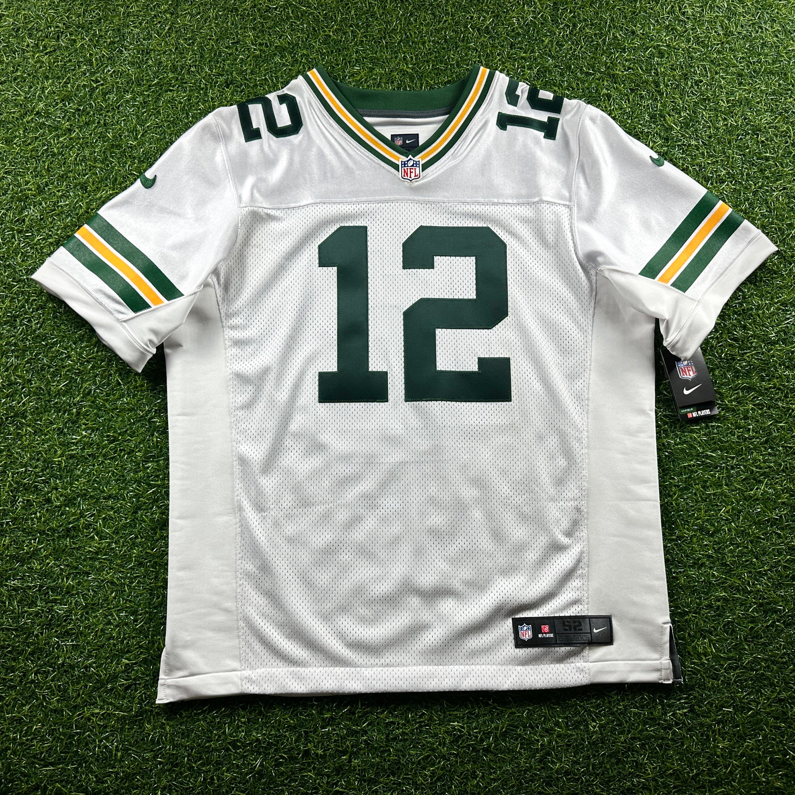 New! 2014 Reebok NFL Elite Authentic Jersey Green Bay Packers Aaron Rodgers Sz. 52 White Away