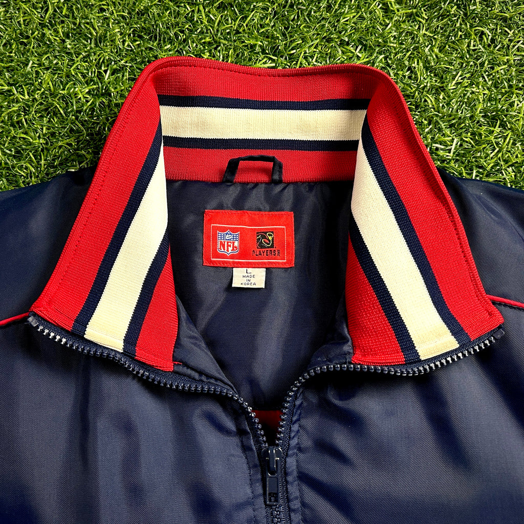 Rare! 2002 Reebok NFL Jacket New England Patriots Tom Brady 12 Sz. L Vintage