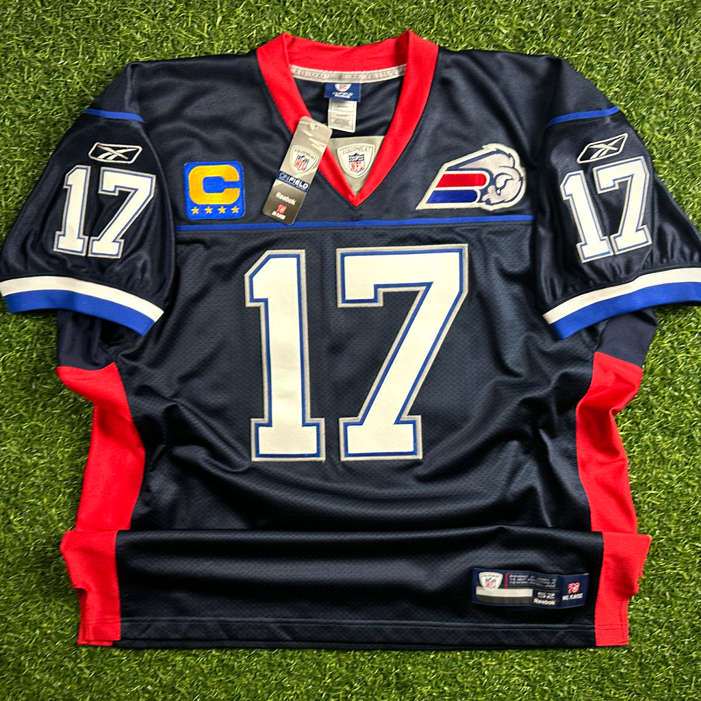 New! Reebok NFL Authentic Reverse Retro Jersey Buffalo Bills Josh Allen Sz. 52 Alt Logo