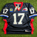 New! Reebok NFL Authentic Reverse Retro Jersey Buffalo Bills Josh Allen Sz. 52 Alt Logo