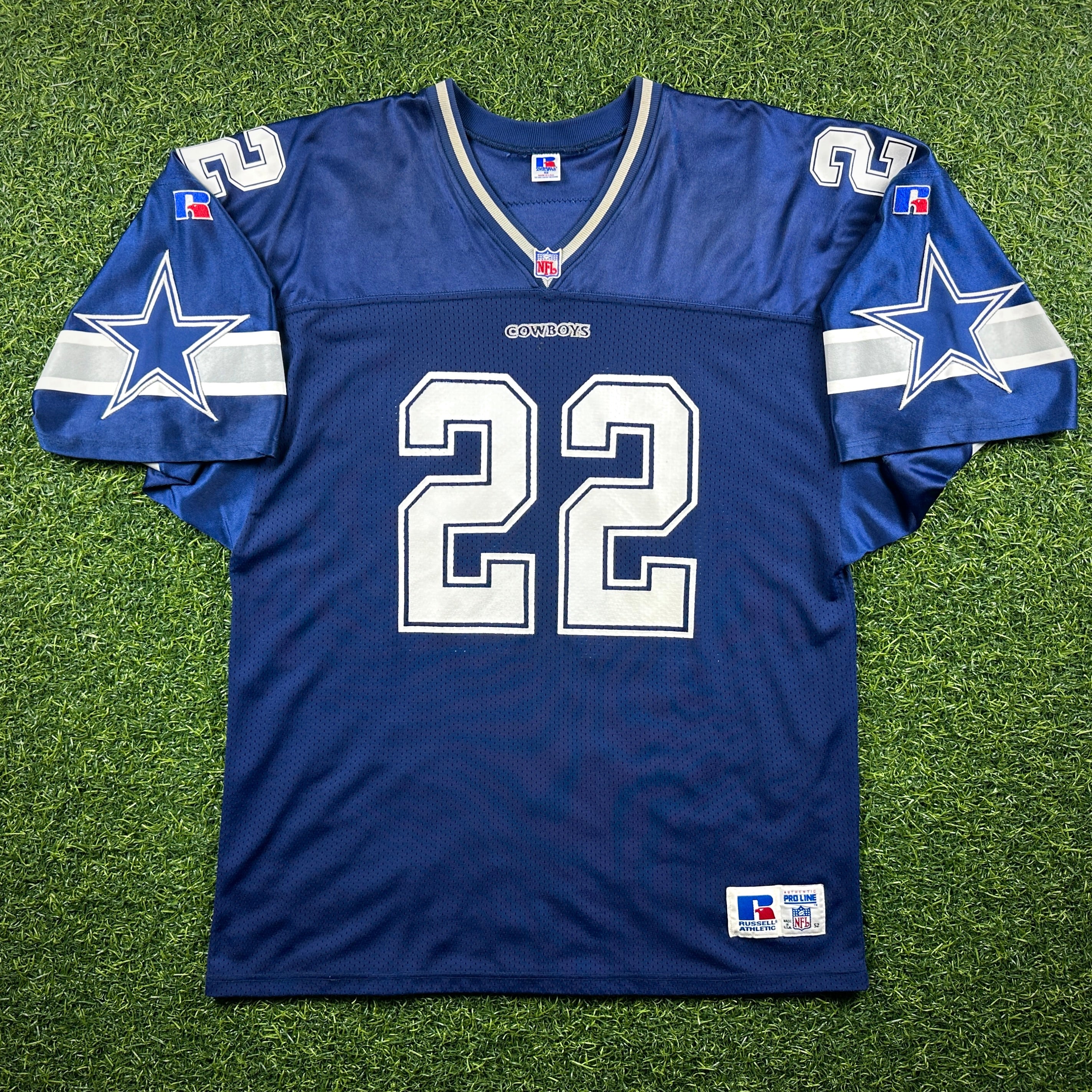 1996 Russell NFL Pro Line Authentic Jersey Dallas Cowboys Emmitt Smith Sz. 52 Vintage