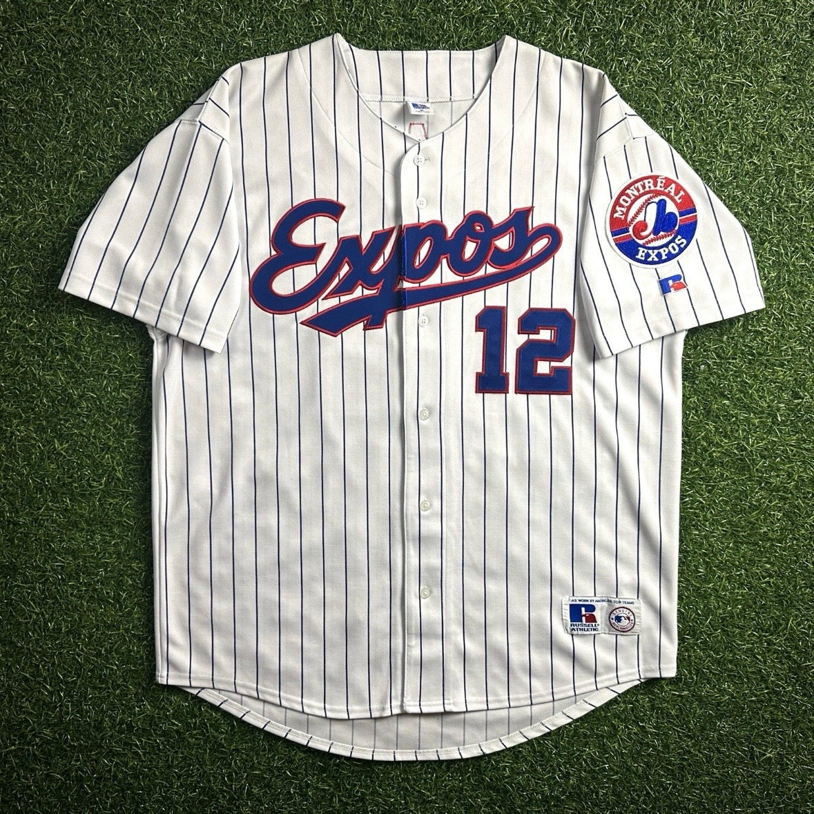 New! 1995 Russell MLB Authentic Jersey Montreal Expos Tom Brady Rookie Sz. XL