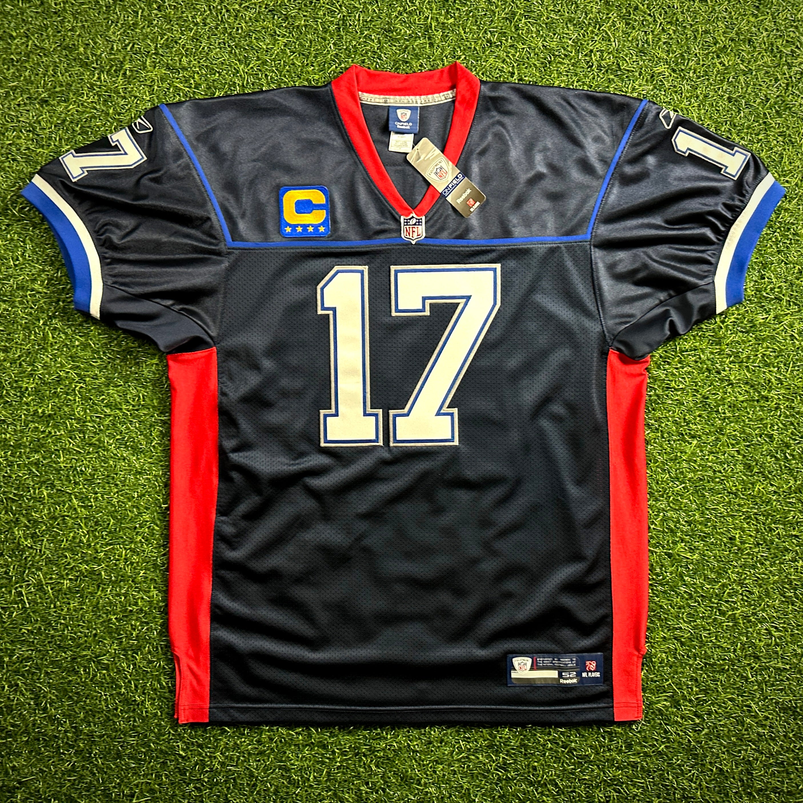 New! Reebok NFL Authentic Reverse Retro Jersey Buffalo Bills Josh Allen Sz. 52