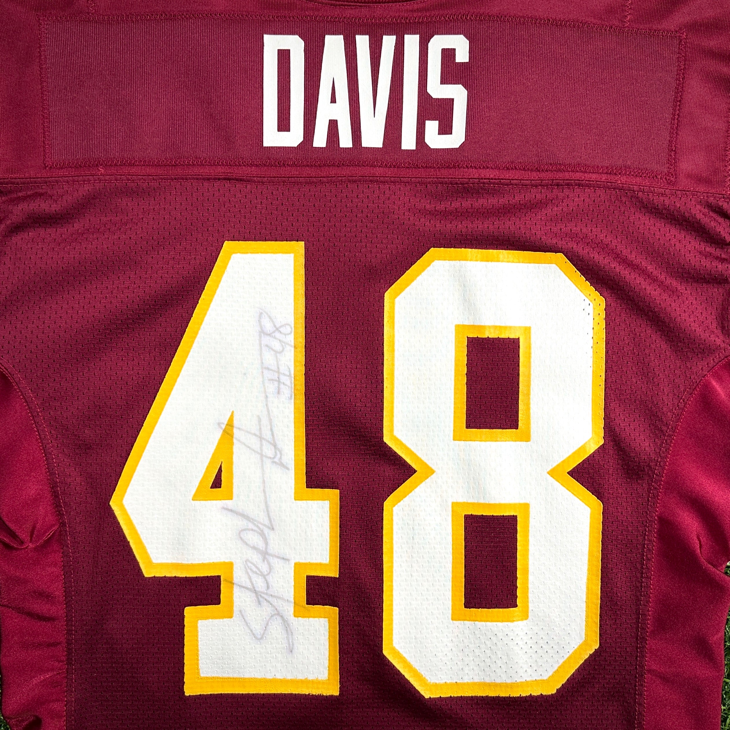 1997 Wilson NFL Game Issued Jersey Washington Redskins Stephen Davis Autograph