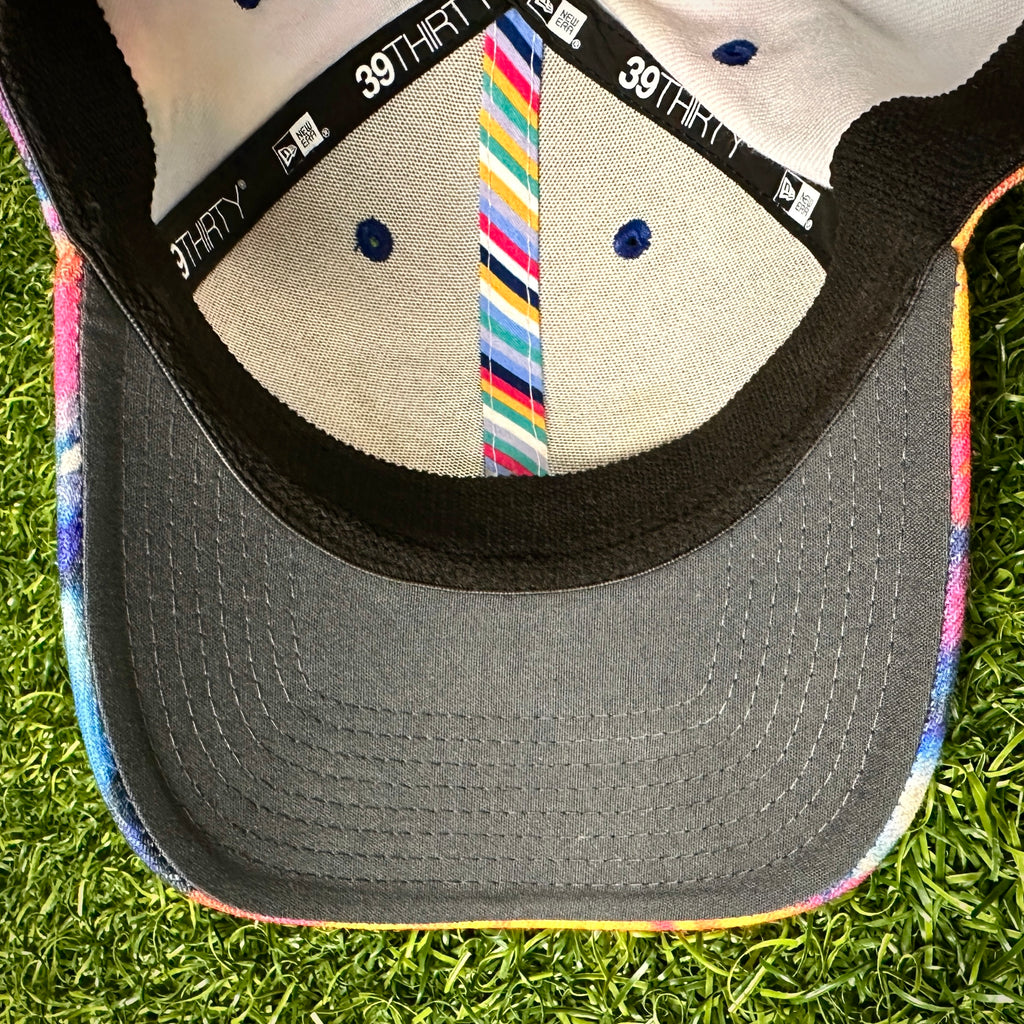 2018 New Era NFL Crucial Catch Hat Buffalo Bills Tie Dye Cancer Sz. M/L