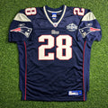 2004 Reebok NFL Authentic Jersey New England Patriots Corey Dillon Sz. 52 XXXVIII Banner Night