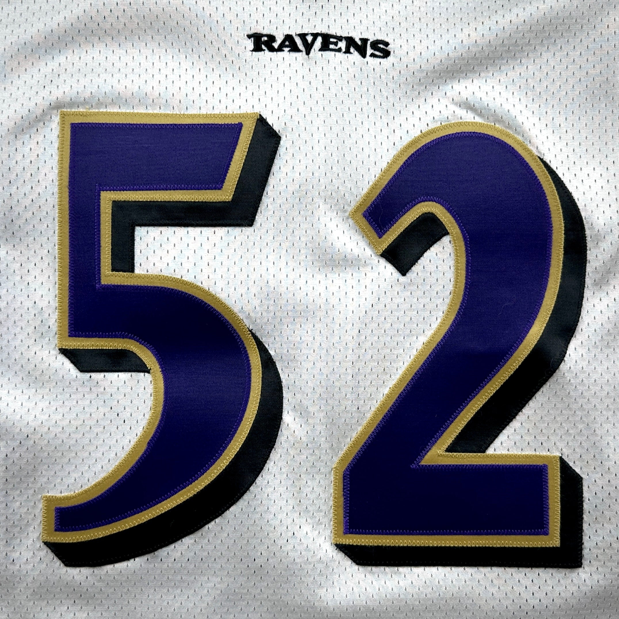 2000 Nike NFL Authentic Jersey Baltimore Ravens Ray Lewis Super Bowl XXXV SZ. 52