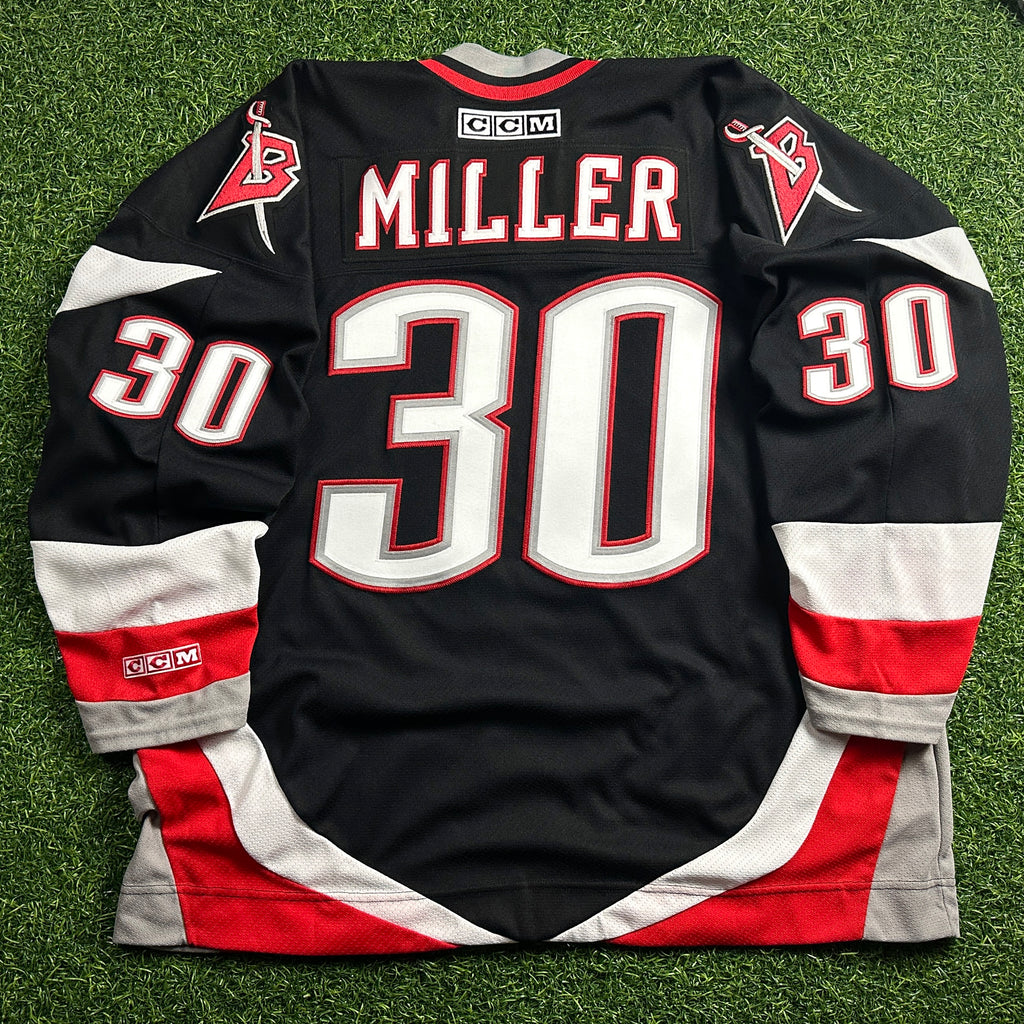 2002 CCM NHL Buffalo Sabres Jersey Ryan Miller Sz 2XL Vintage Rookie Goathead MiC