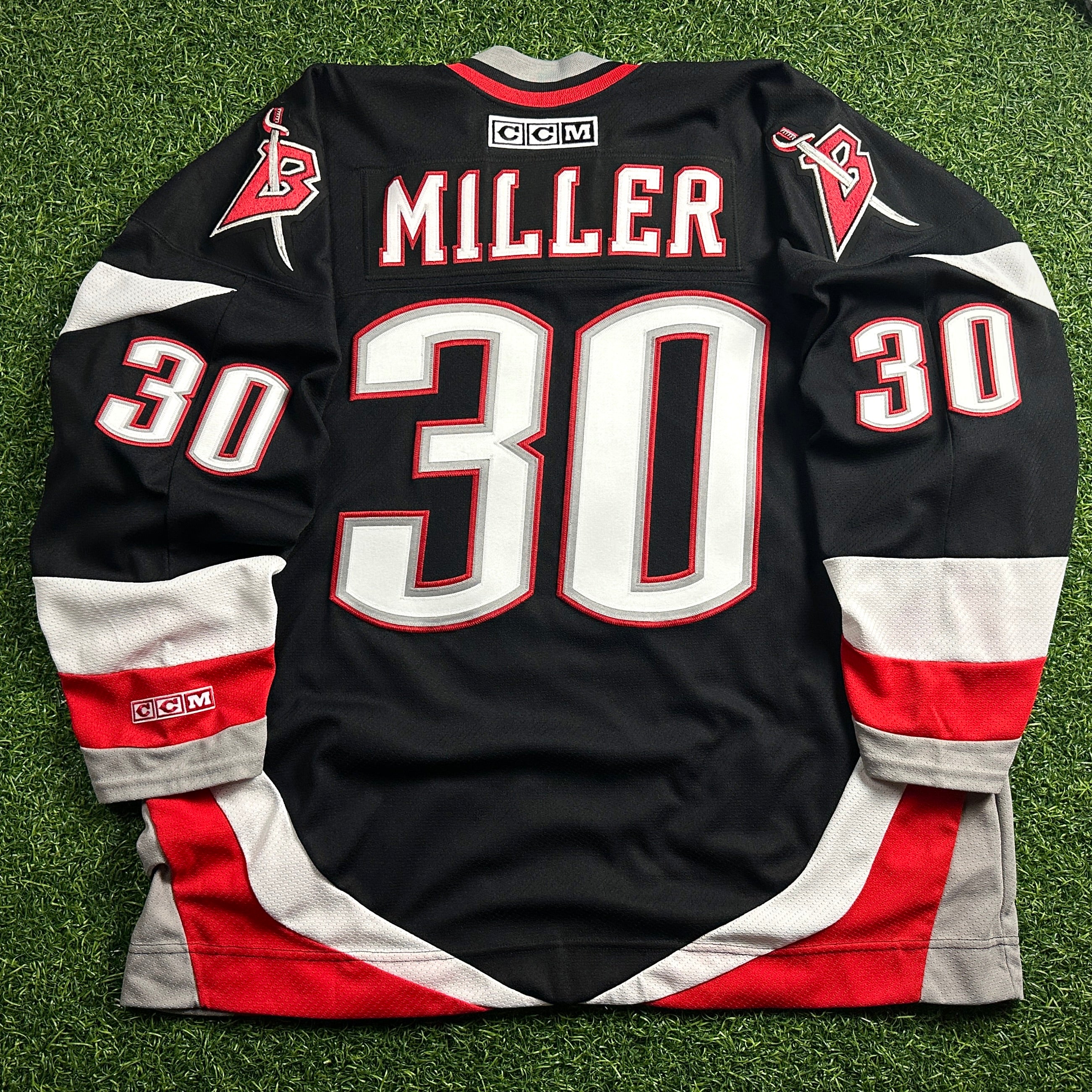 2002 CCM NHL Buffalo Sabres Jersey Ryan Miller Sz 2XL Vintage Rookie Goathead MiC