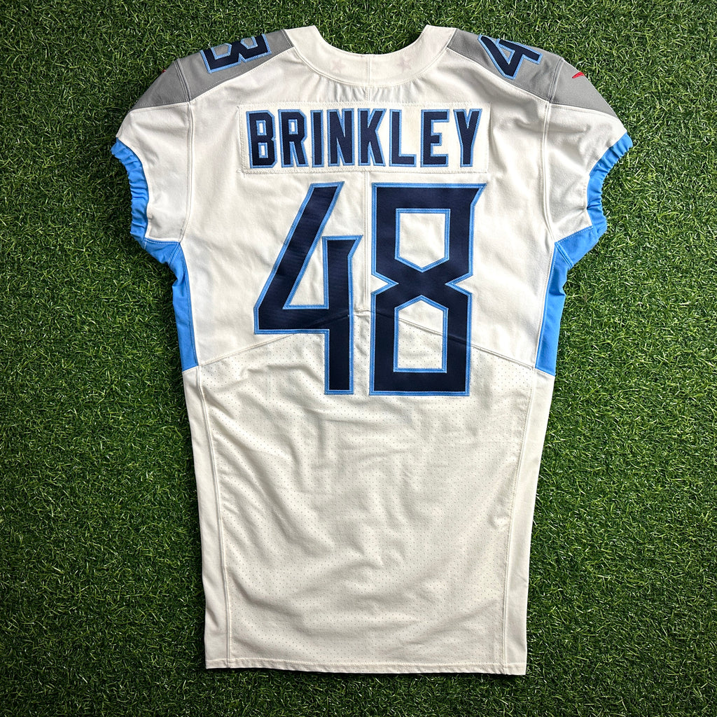 2020 Nike NFL Team Issued Game Jersey Tennessee Titans Beau Brinkley Sz 44 SKILL