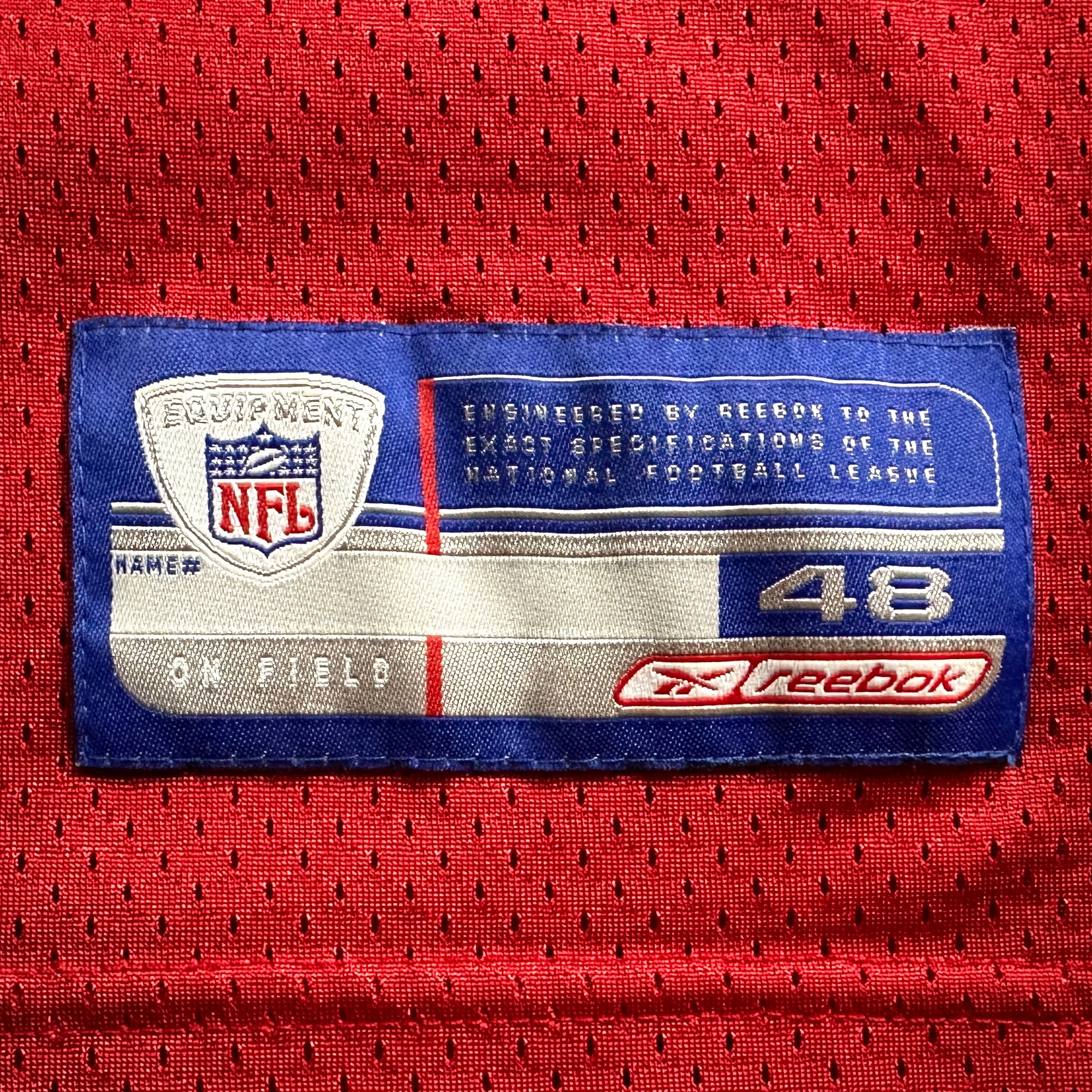 2002 Reebok NFL Authentic Jersey Tampa Bay Buccaneers Keyshawn Johnson Sz. 48 Super Bowl XXXVII