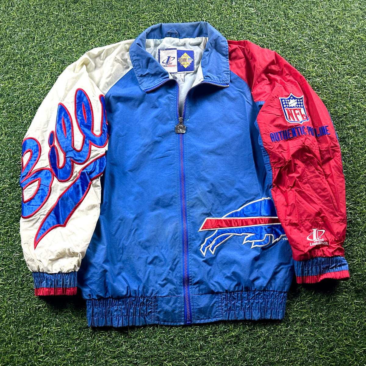 1997 Logo Athletic NFL Pro Line Lightweight Jacket Buffalo Bills Sz. M Vintage