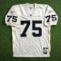 2001 Reebok NFL Authentic Jersey Oakland Raiders Howie Long Sz. 46 Helmet Tag