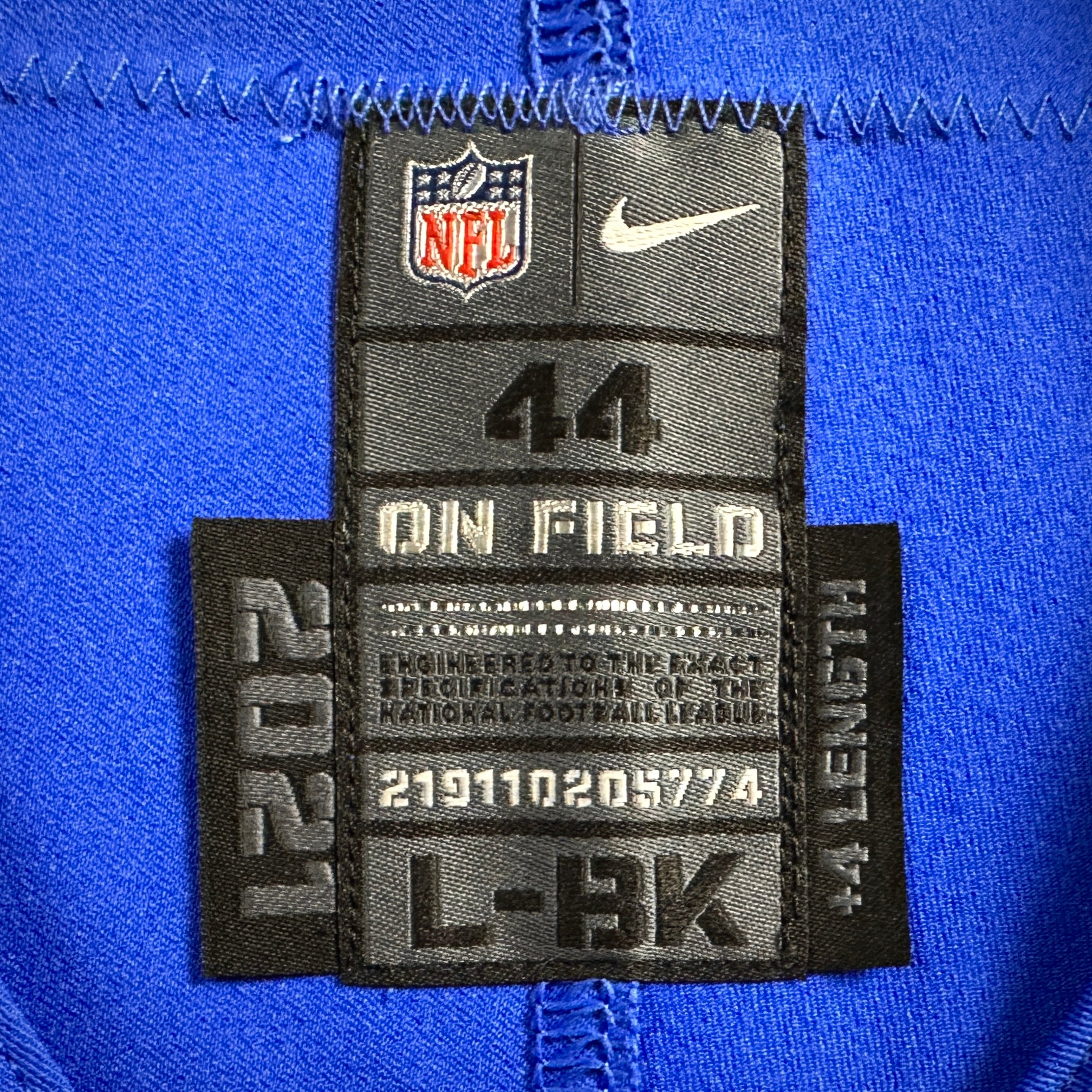2021 Nike NFL Team Issued Jersey Los Angeles Rams Aaron Donald Crucial Catch 44